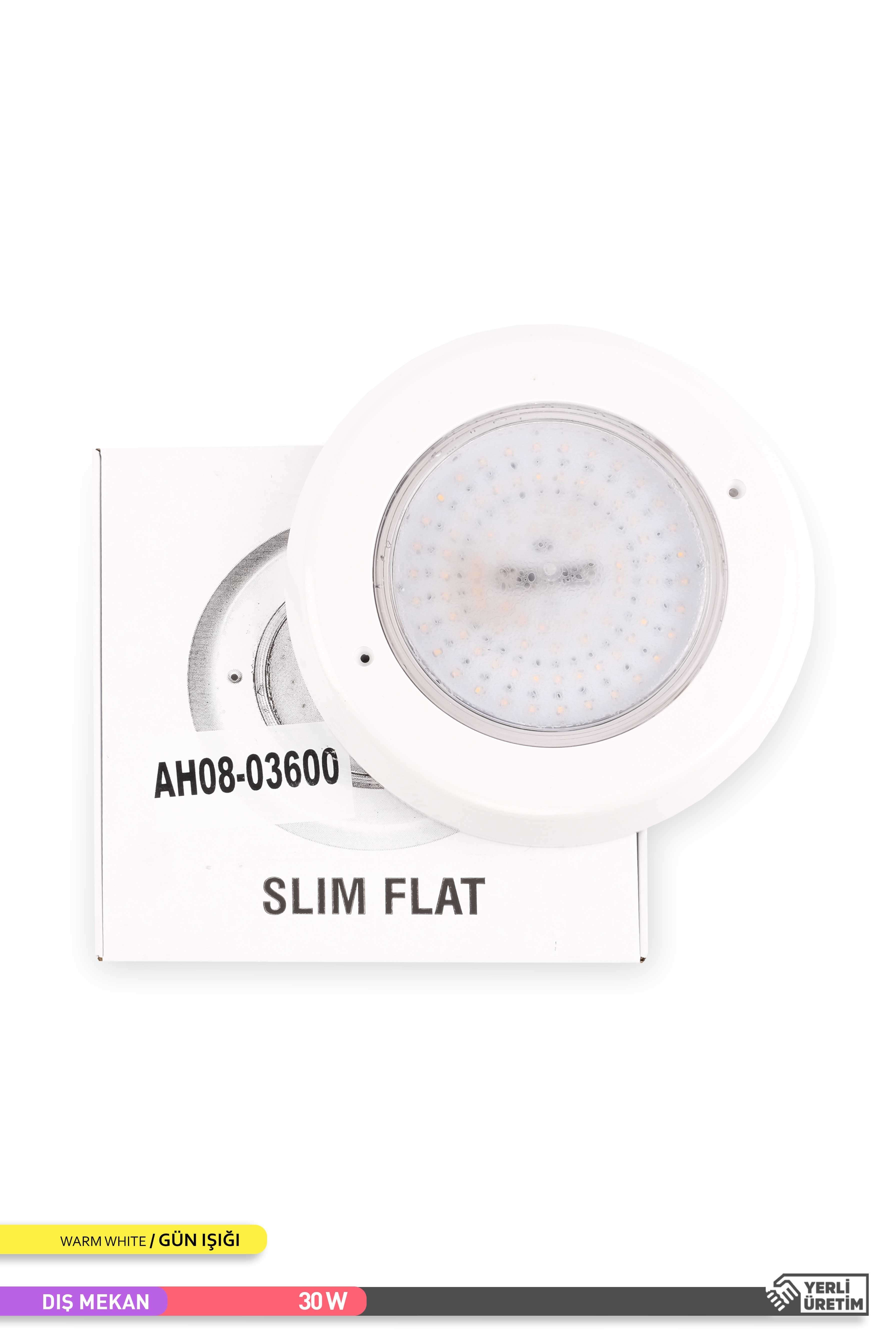 ACK Sıva Üstü Flat Slim LED Havuz Armatürü 3000K Gün Işığı 12V 36W AH08-03600