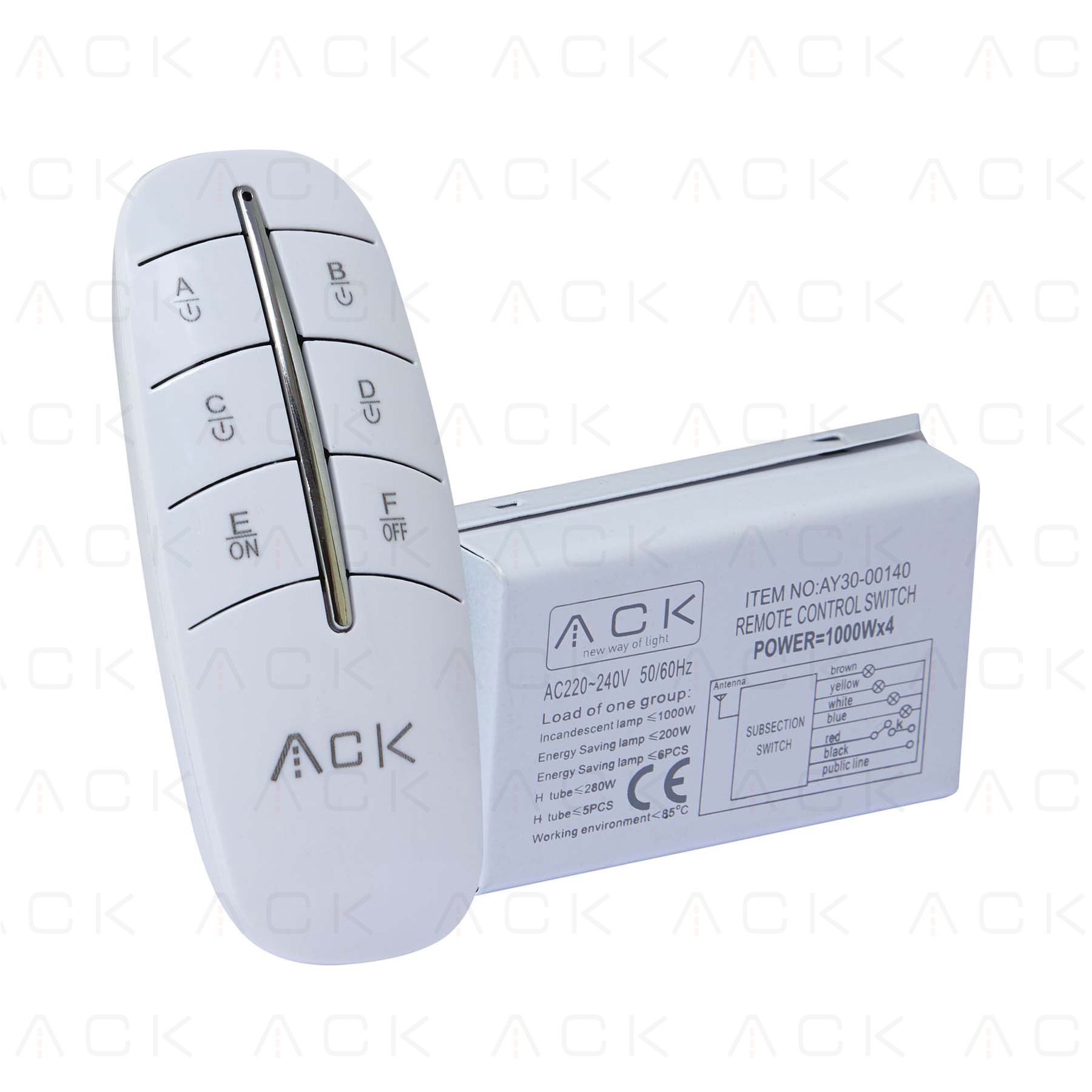 ACK 6 lı Avize Kumandası 220V 200W-1000W