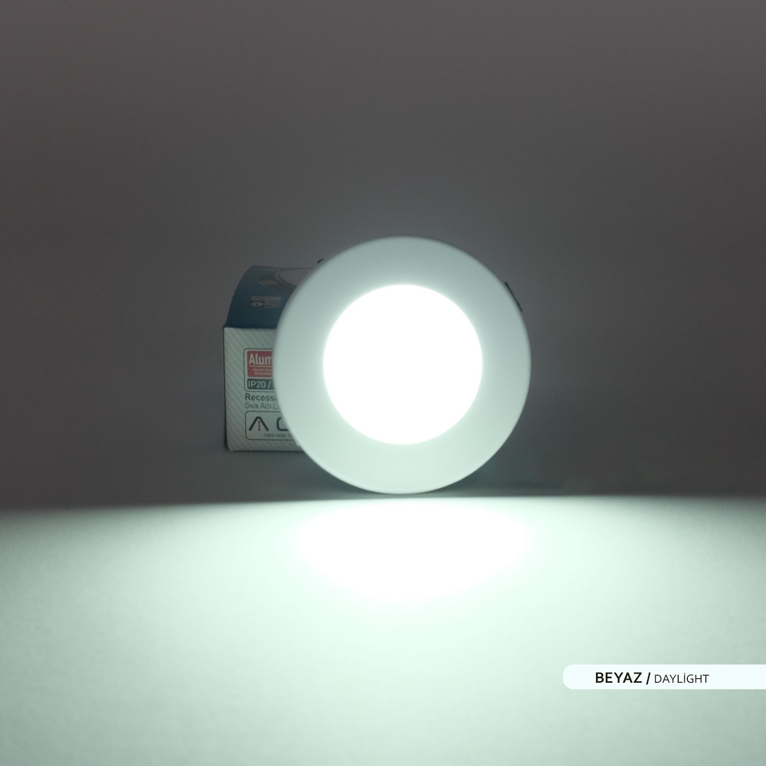 ACK 2,5W Sıva Altı Led Spot Armatür 6500K Işık Beyaz Kasa AH07-01201