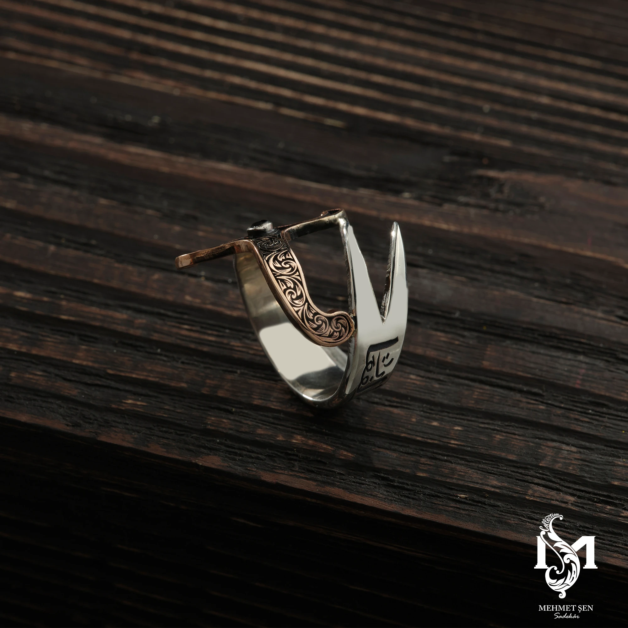 Zülfikar Kılıç Figürlü Gümüş Erkek Yüzük Modeli