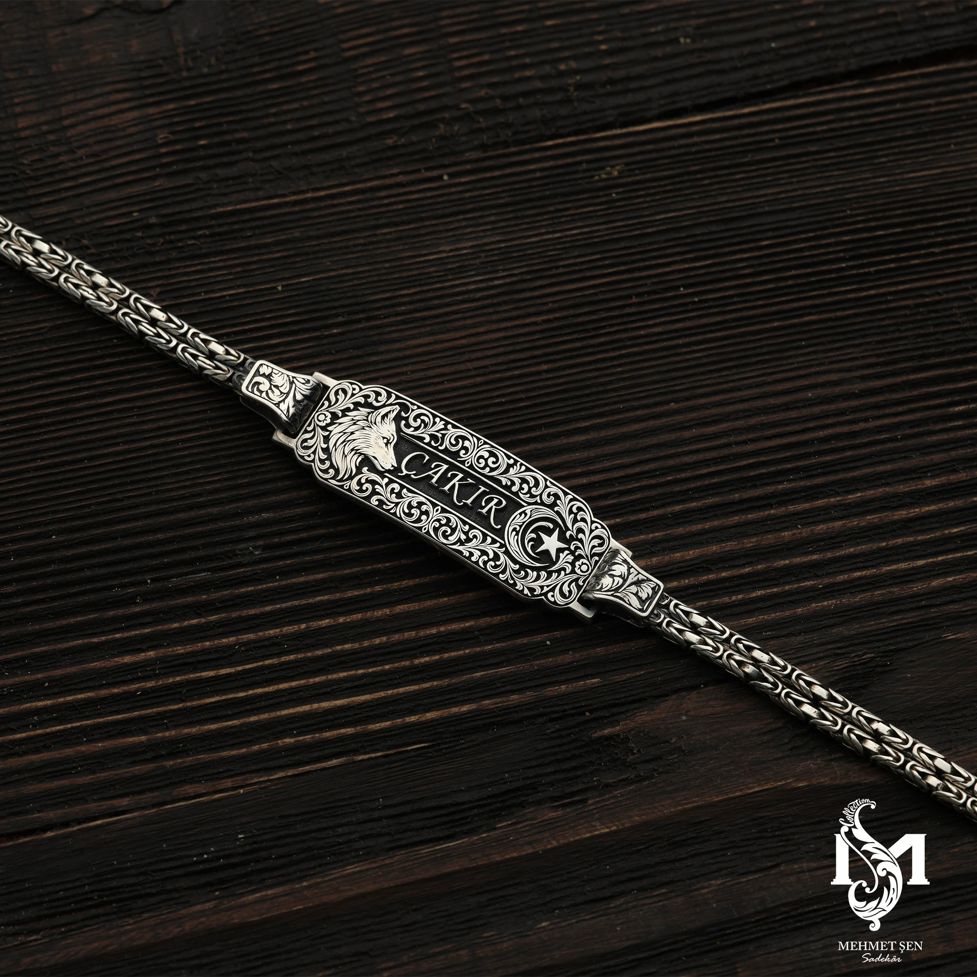 Kişiye Özel Gümüş Erkek Bileklik Modeli