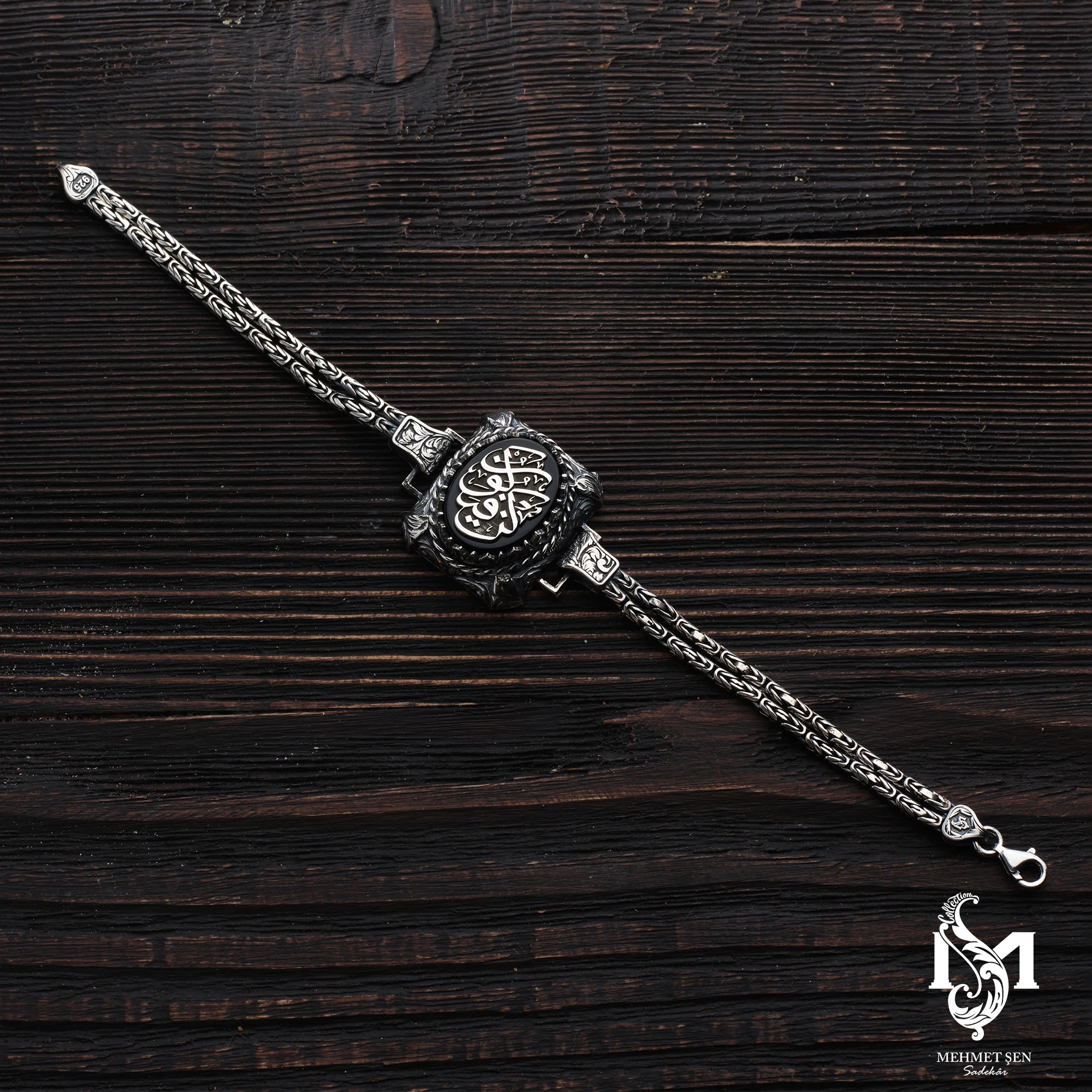 Kün Fe Yekün Gümüş Erkek Kolye Modeli