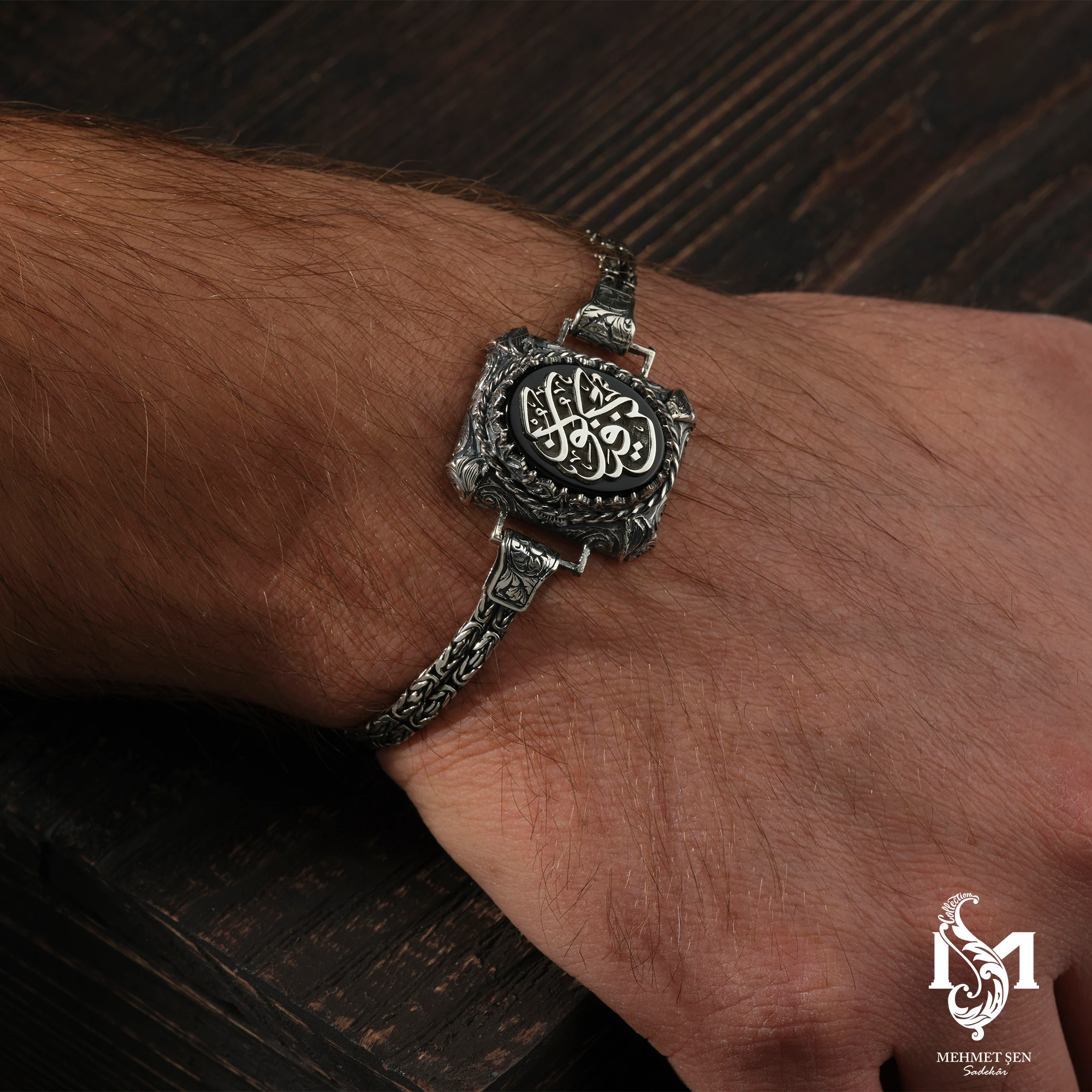 Kün Fe Yekün Gümüş Erkek Kolye Modeli