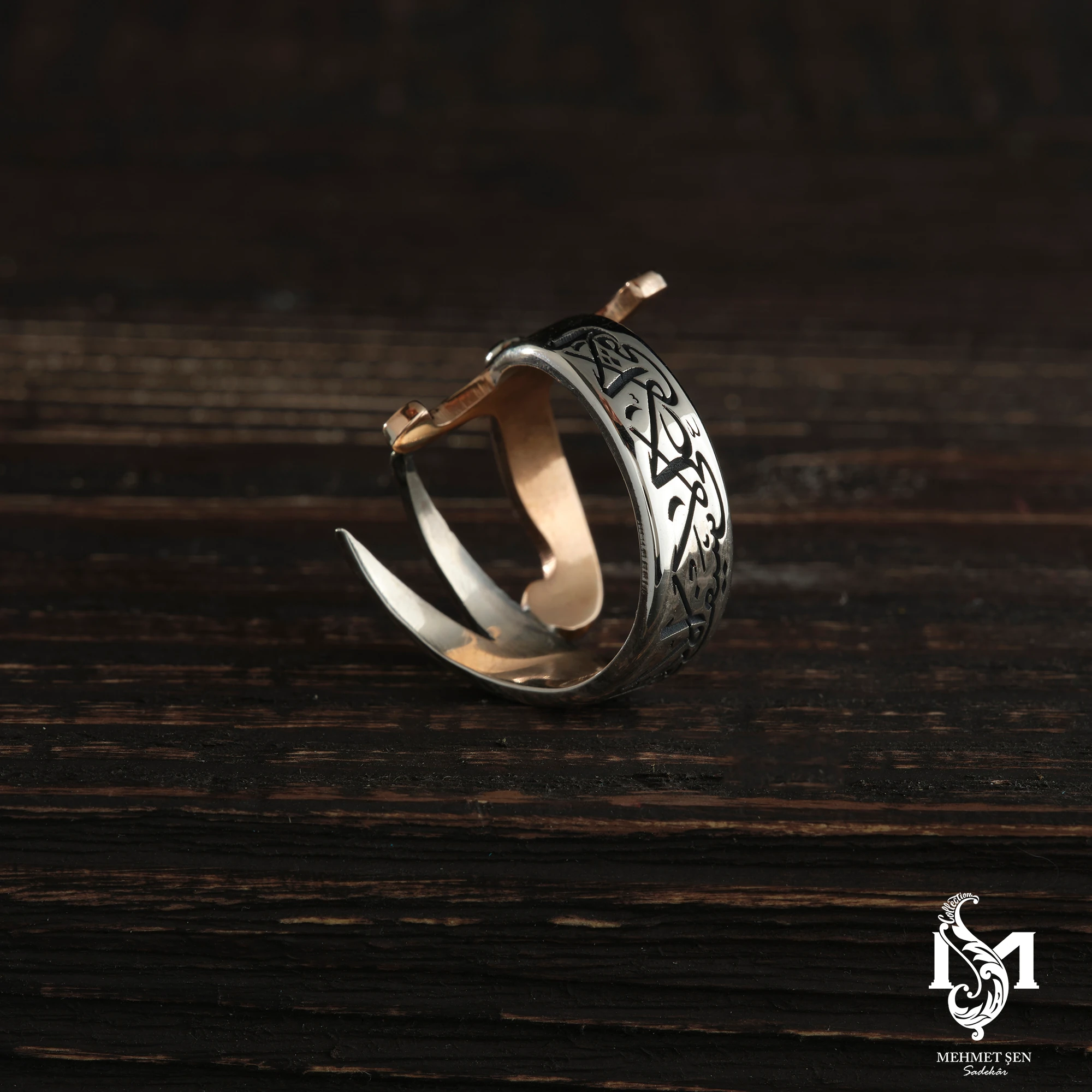Zülfikar Kılıç Figürlü Gümüş Erkek Yüzük Modeli