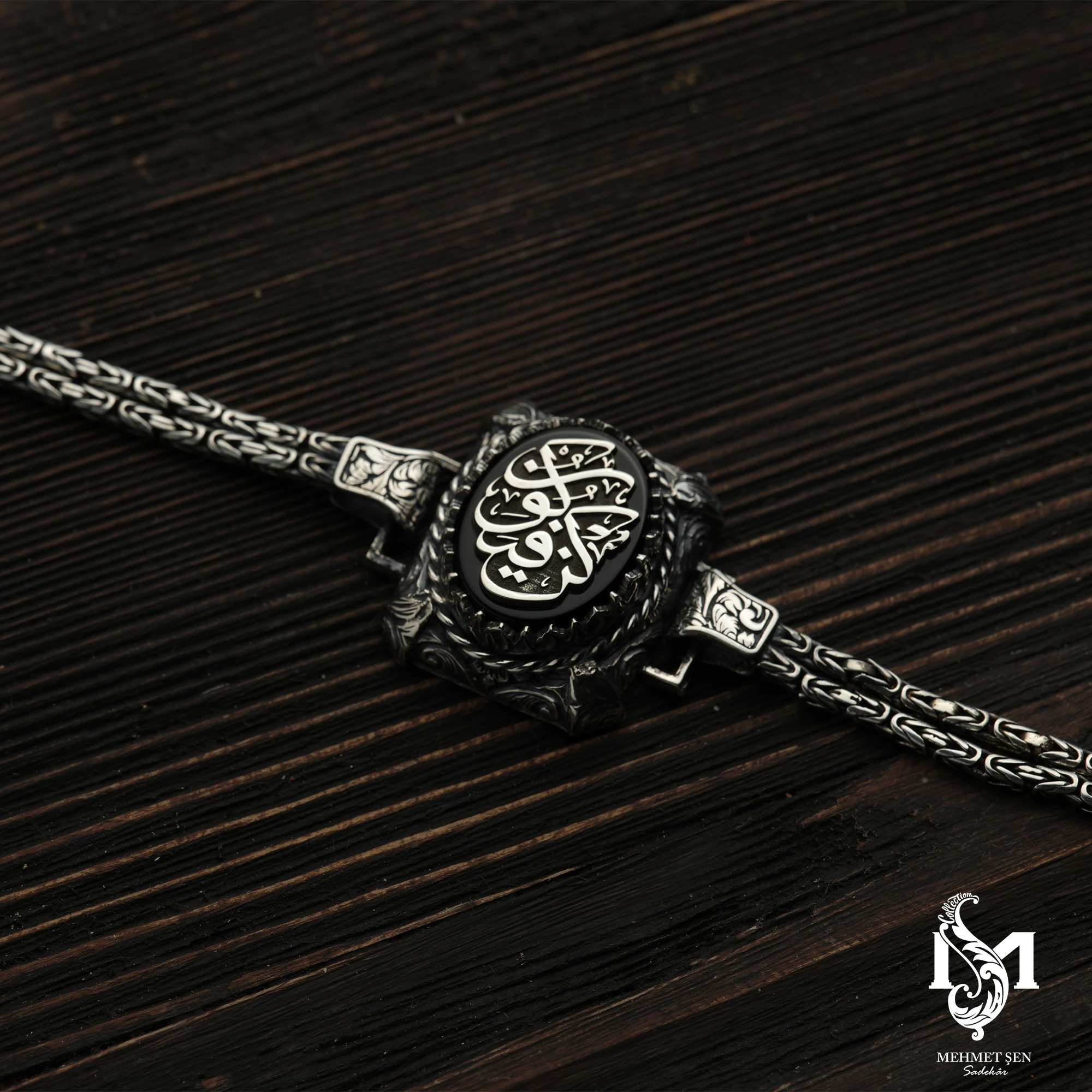 Kün Fe Yekün Gümüş Erkek Kolye Modeli