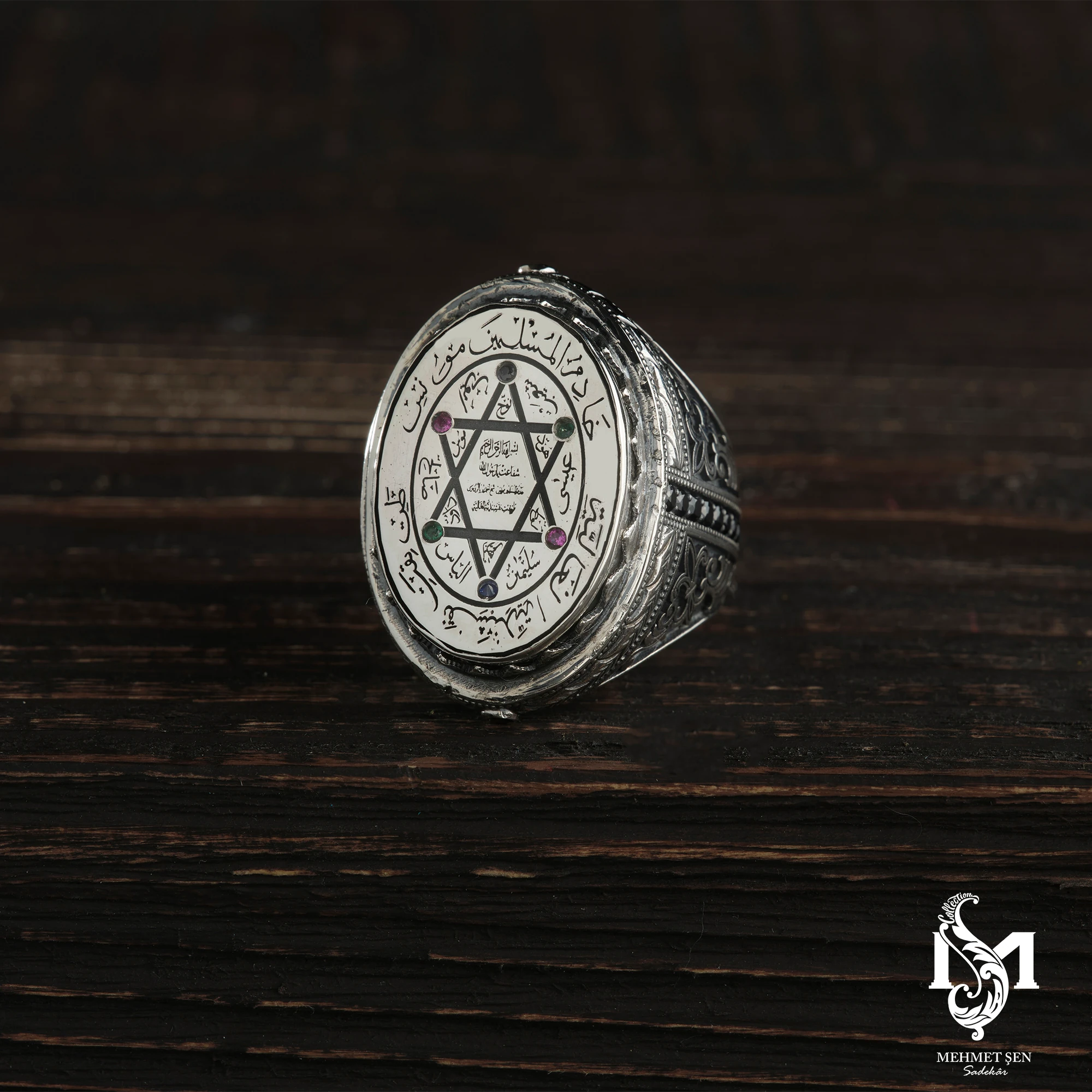 Süleyman Mührü Gümüş Erkek Yüzük Modeli