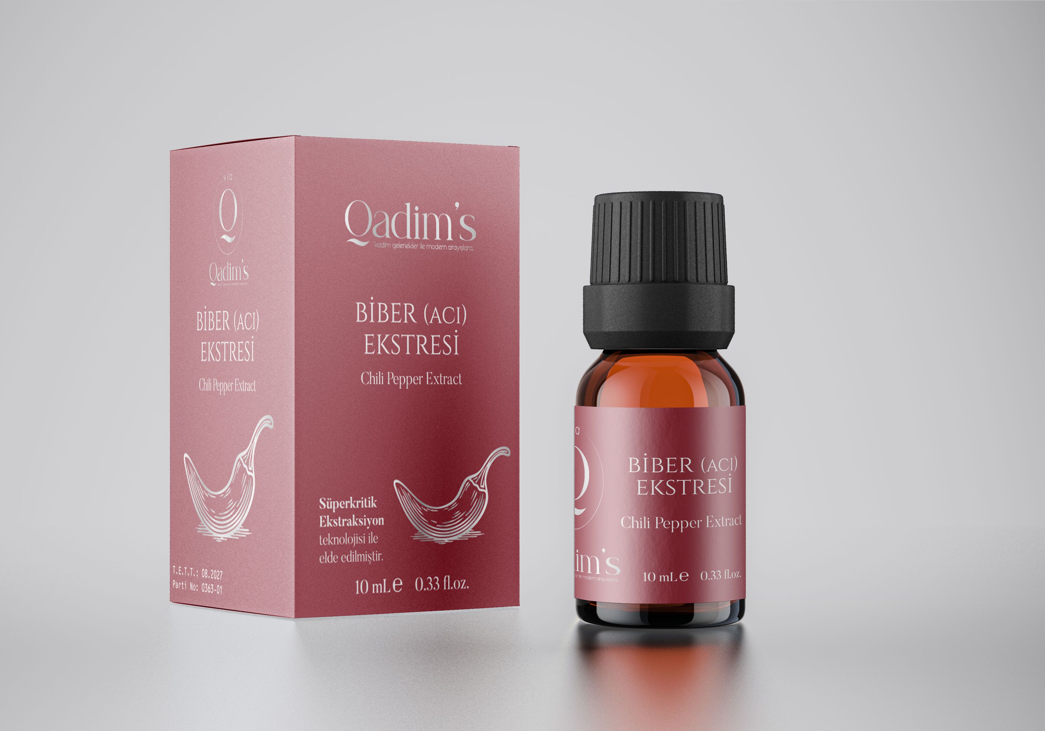 Qadim's Süper Kritik %100 Saf Acı Biber Ekstresi  - Capsicum Annum - 10 ML