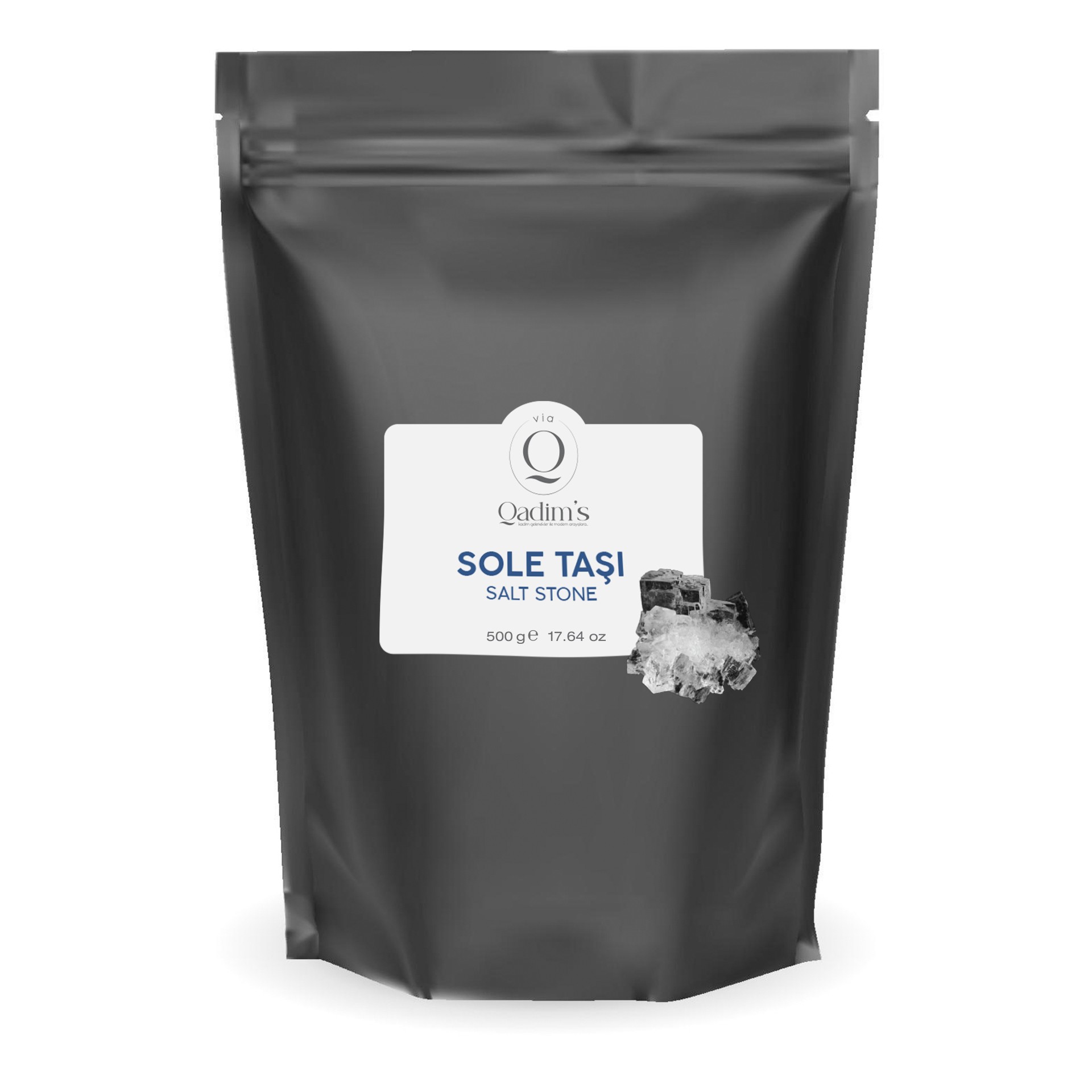 Qadim's %100 Saf  Kaya Tuzu Sole Taşı 500 GR