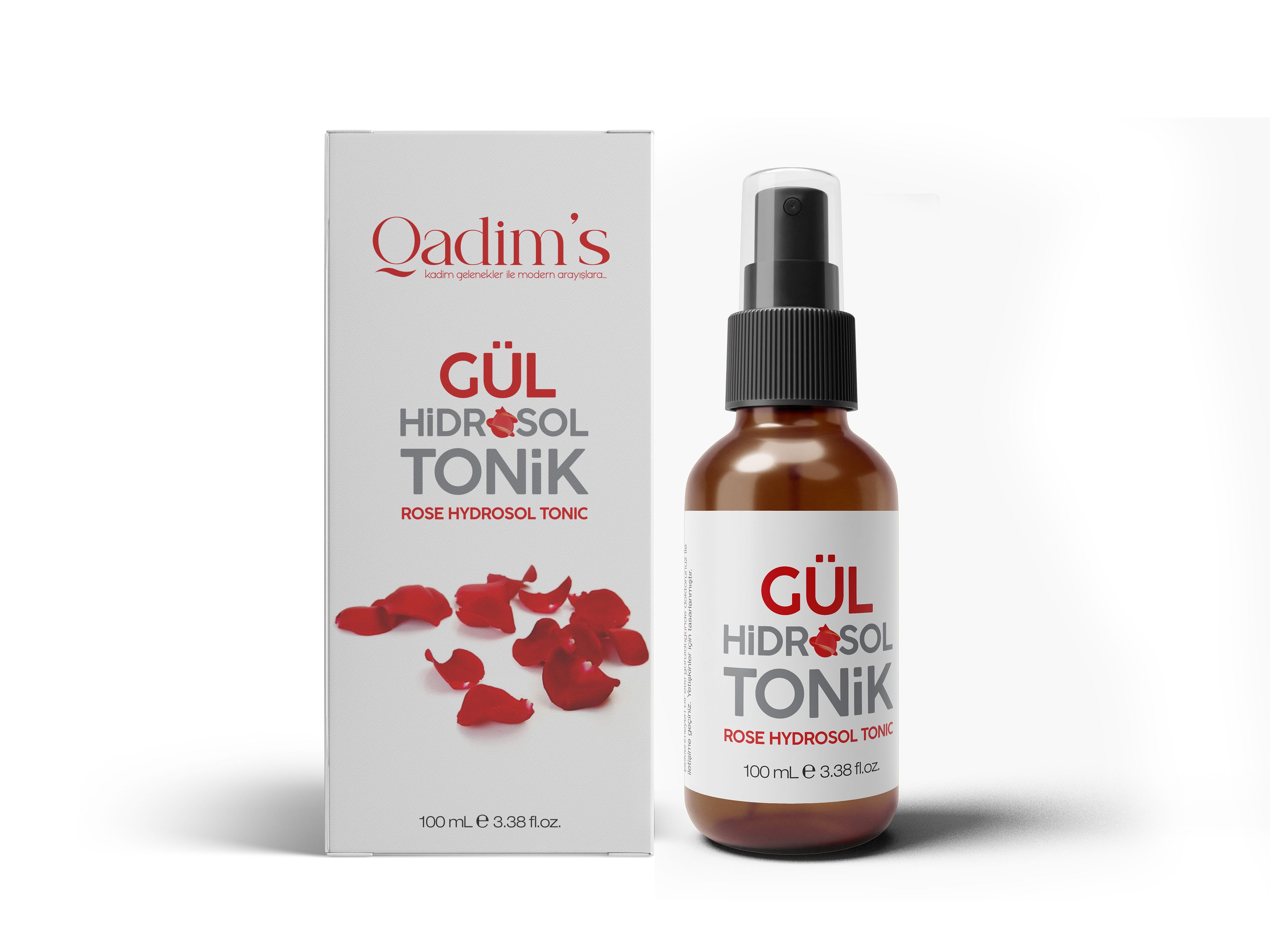 Qadim's %100 Saf Gül Hidrosolü Rosa Damascena 100 ML