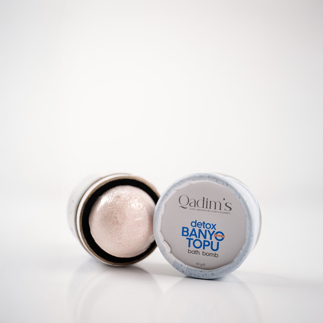 Qadim's Detox Banyo Topu Gül Kokulu Bath Bomb 40 GR 