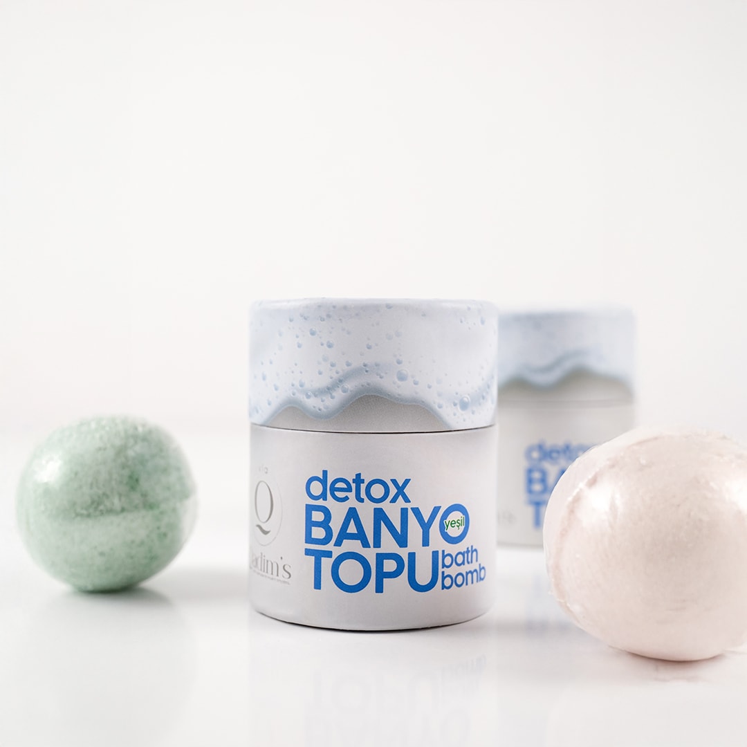 Qadim's Detox Banyo Topu Gül Kokulu Bath Bomb 40 GR 