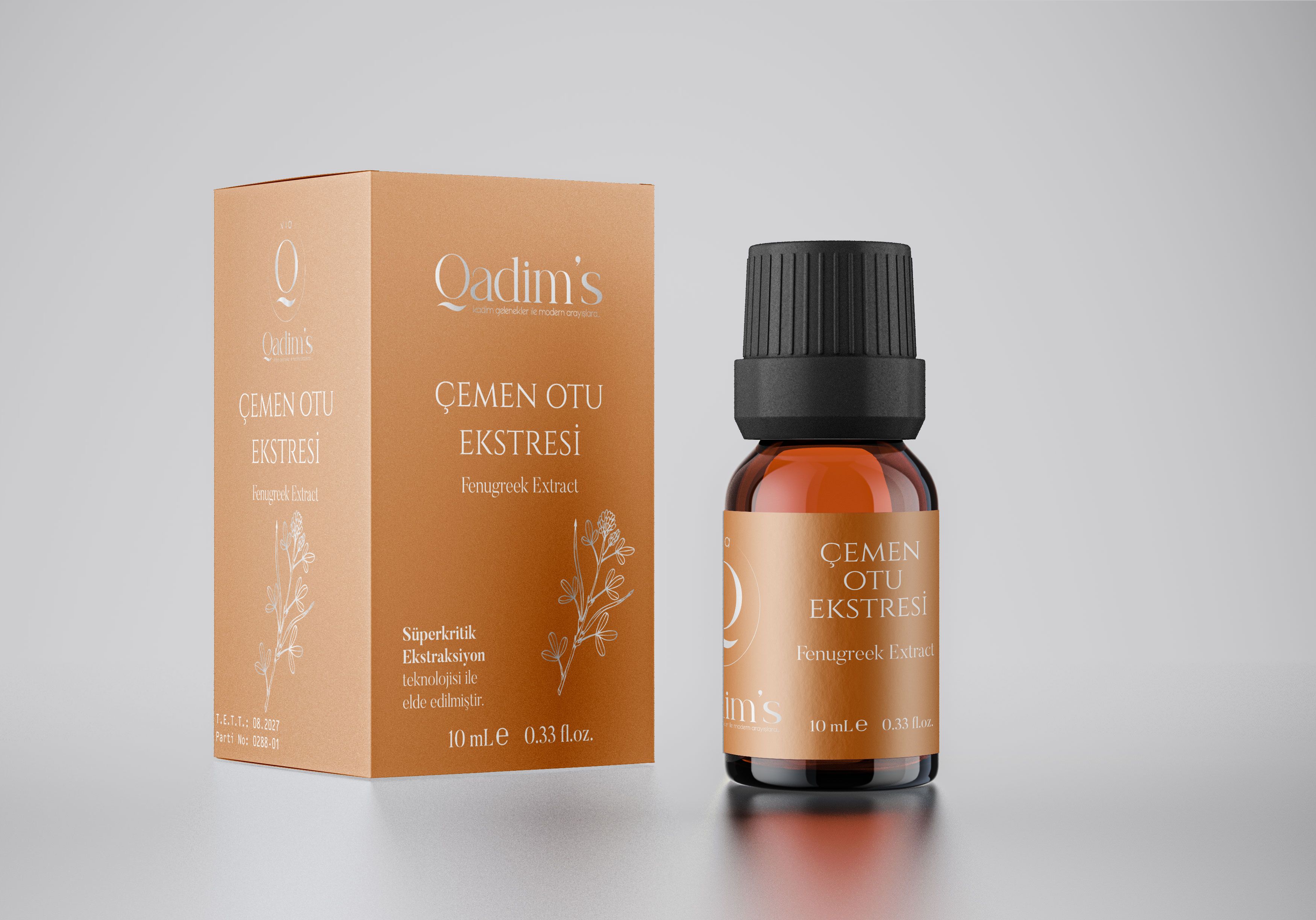 Qadim's Süper Kritik %100 Saf Çemen Otu Ekstresi - Trigonella Foenum Graecum - 10 ML