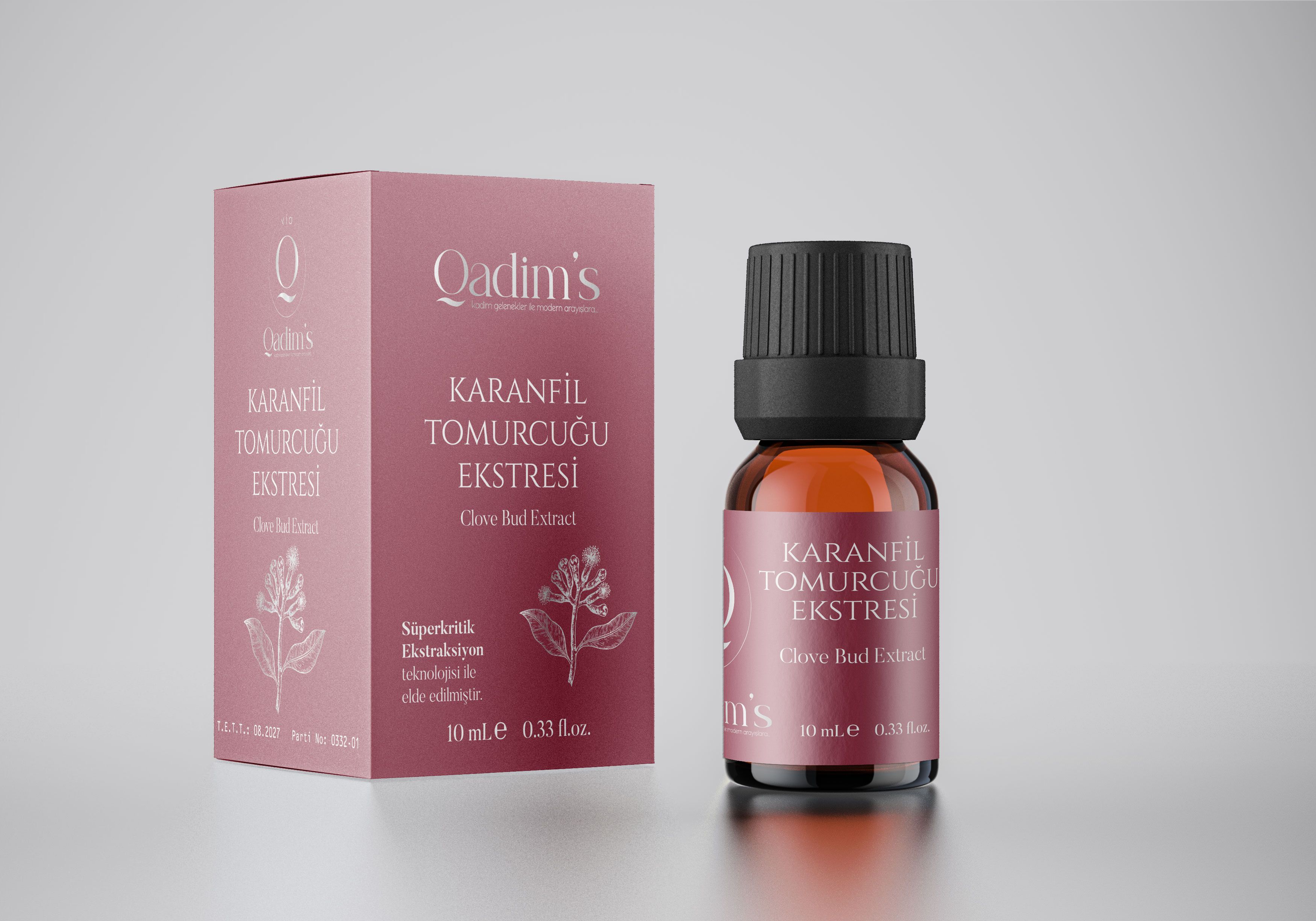 Qadim's Süper Kritik %100 Saf Karanfil Tomurcuğu Ekstresi - Eugenia Caryophyllata - 10 ML
