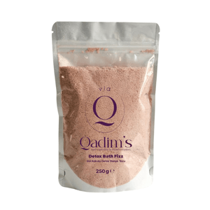 Qadim's SLS Free Detox Banyo Tozu Gül Kokulu - Bath Fizz 250 GR