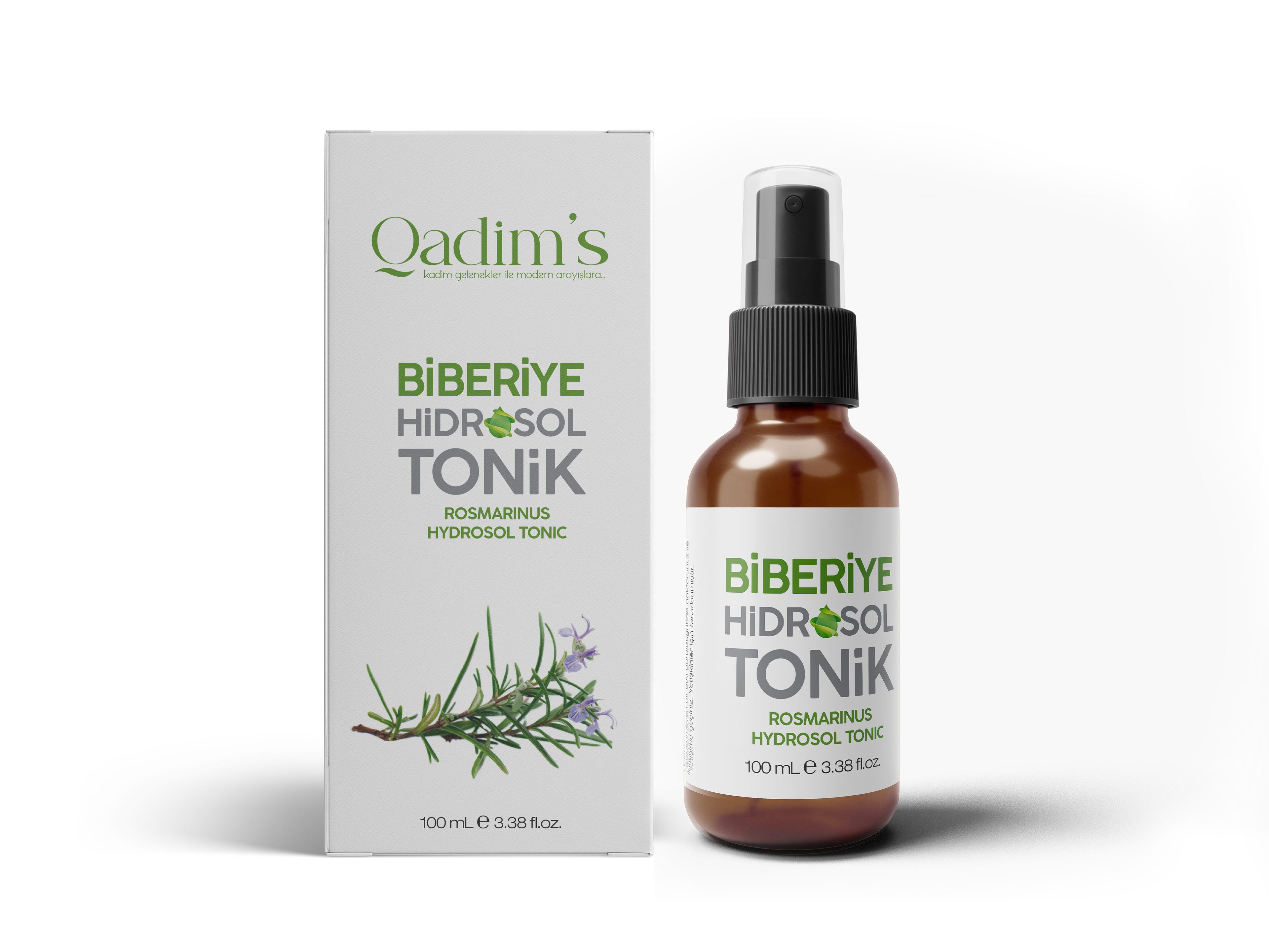 Qadim's %100 Saf Biberiye Hidrosolü Rosmarinus Officinalis 100 ML