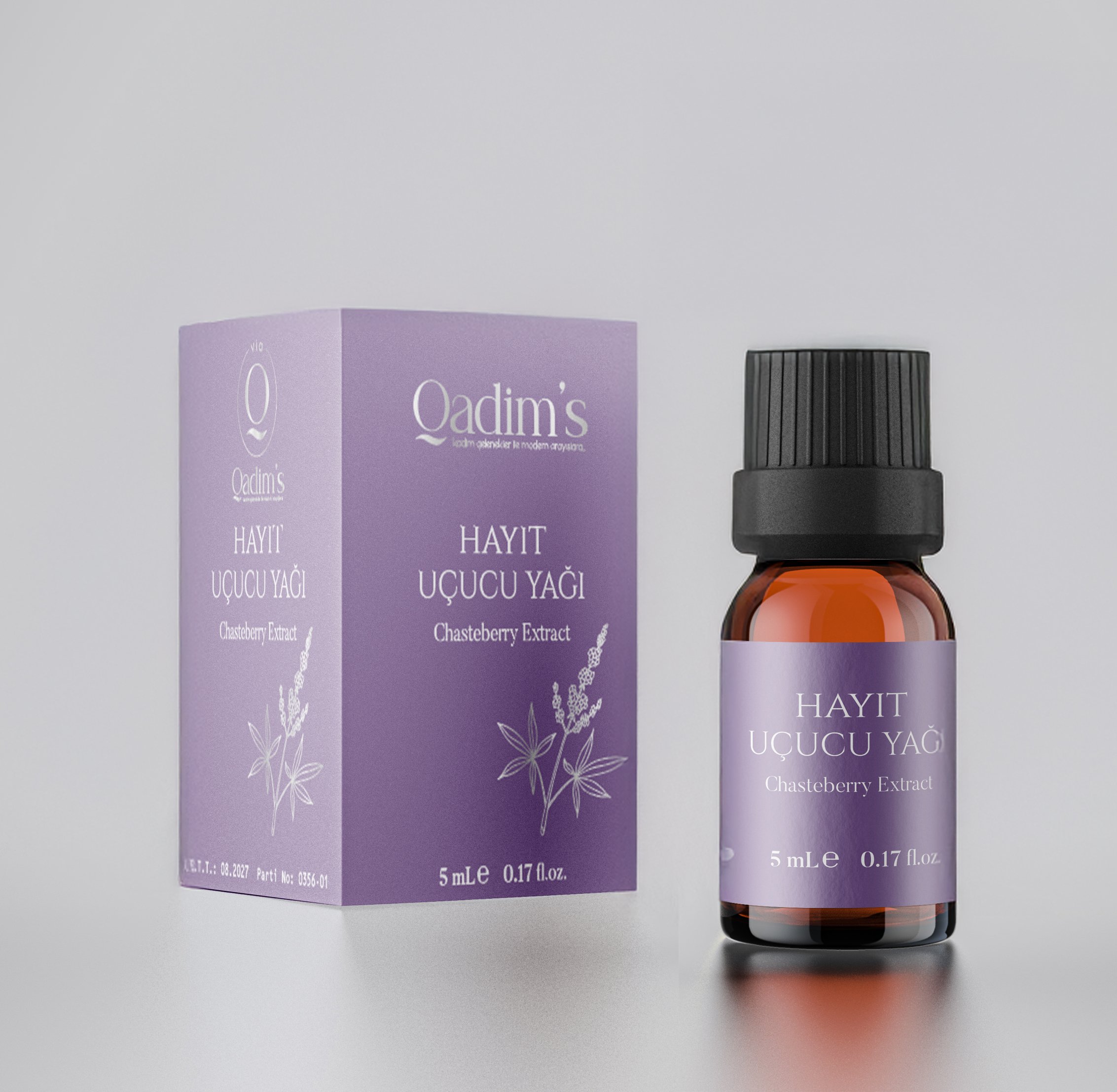 Qadim's  %100 Saf Hayıt Uçucu Yağı - Vitex Agnus Castus 5 ML 