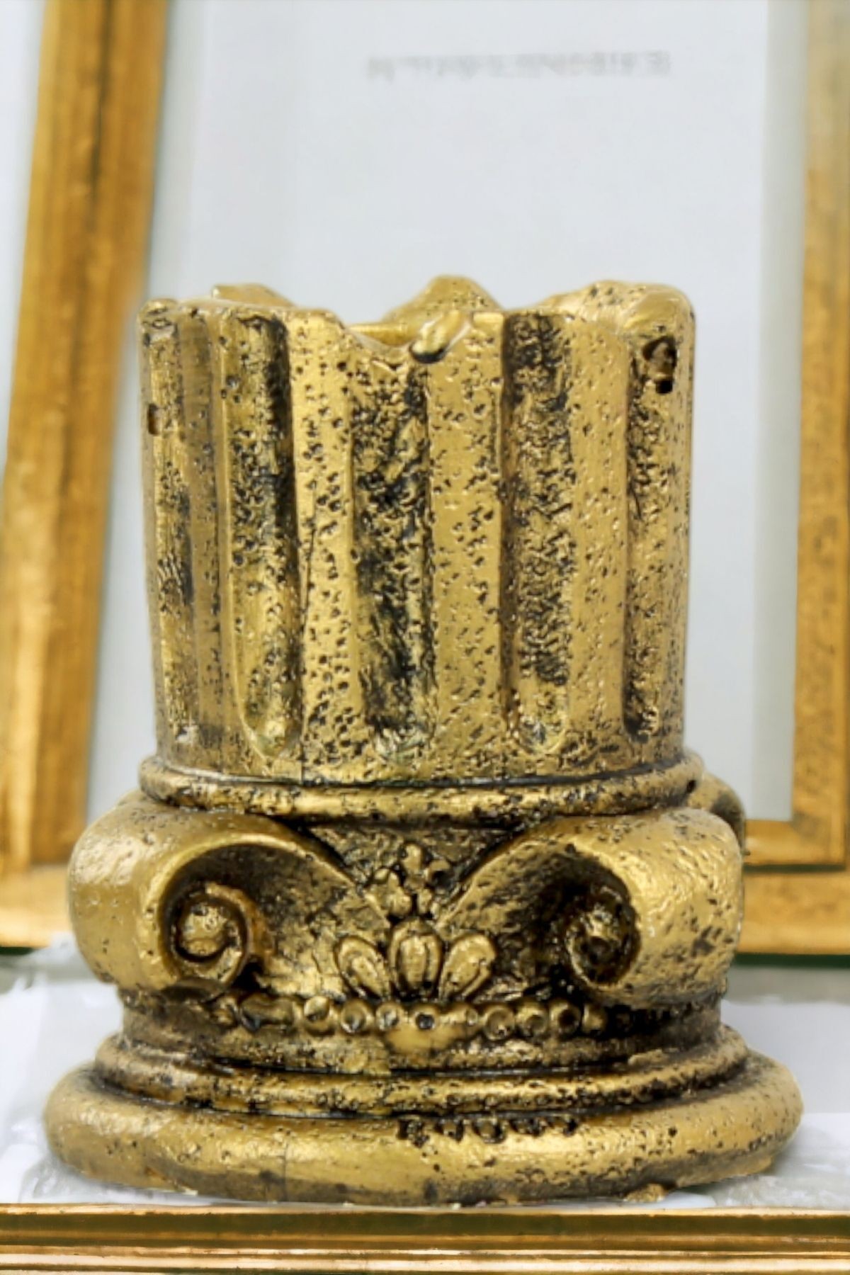 Şamdan Mumluk Dekoratif Mumluk Beyaz Renk Tealight Mumluk Model 39