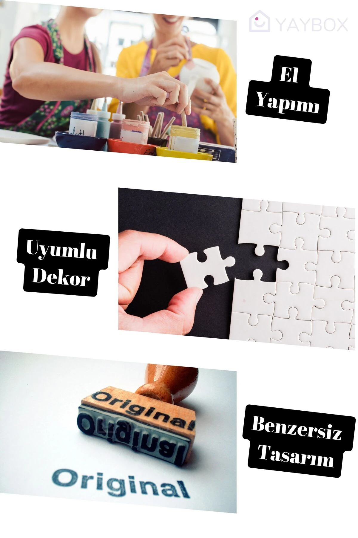 Dekoratif Vazo El Yapımı Altın Eskitme Renk Model 2