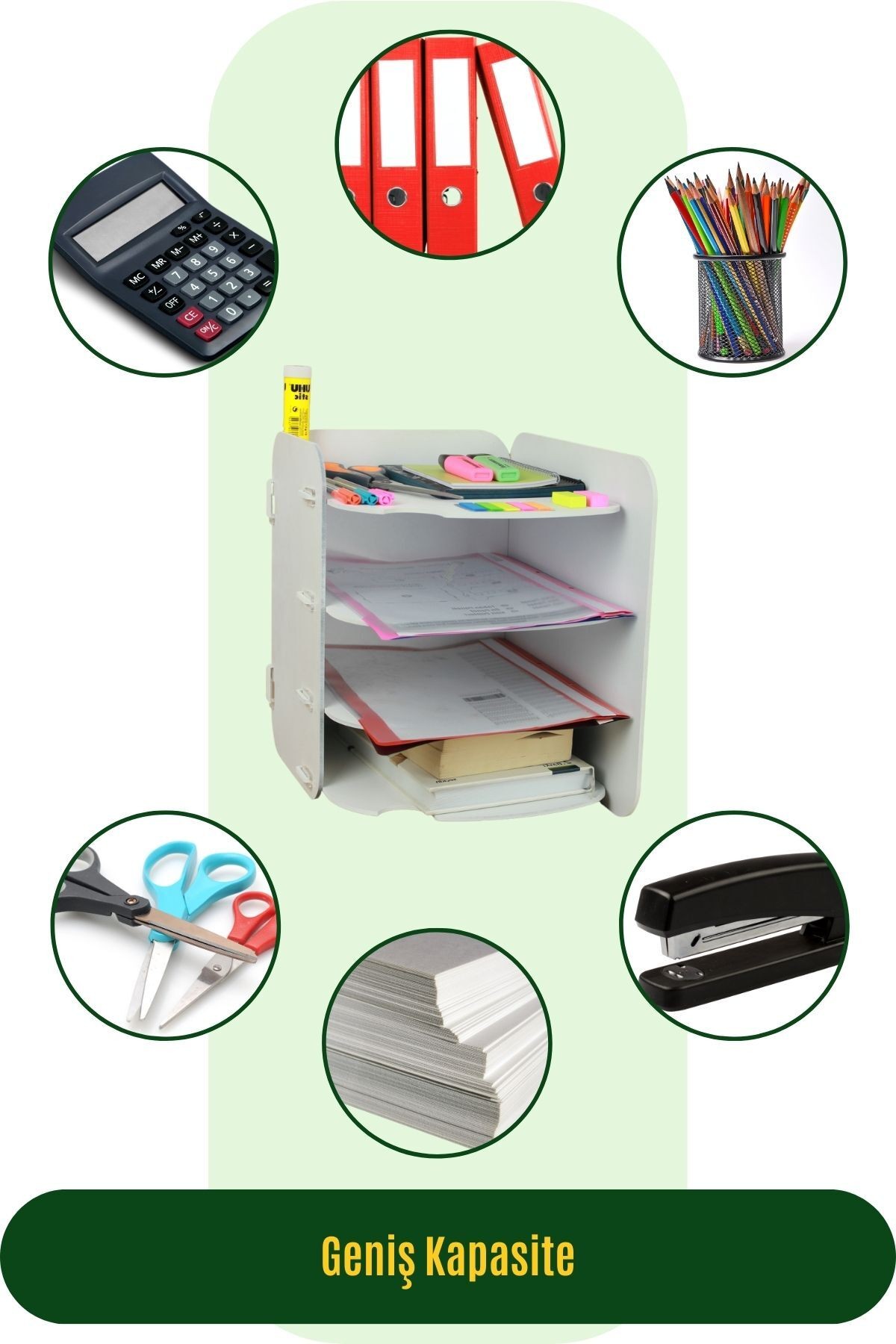 Masa Düzenleyici Organizer Evrak Rafı Masaüstü Organizer Model 2