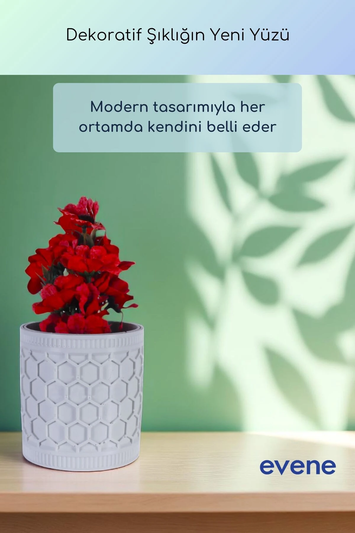 Vazo Küçük Vazo Masa Üstü Vazo Ev Dekorasyon Vazo Beyaz Renk Model 81