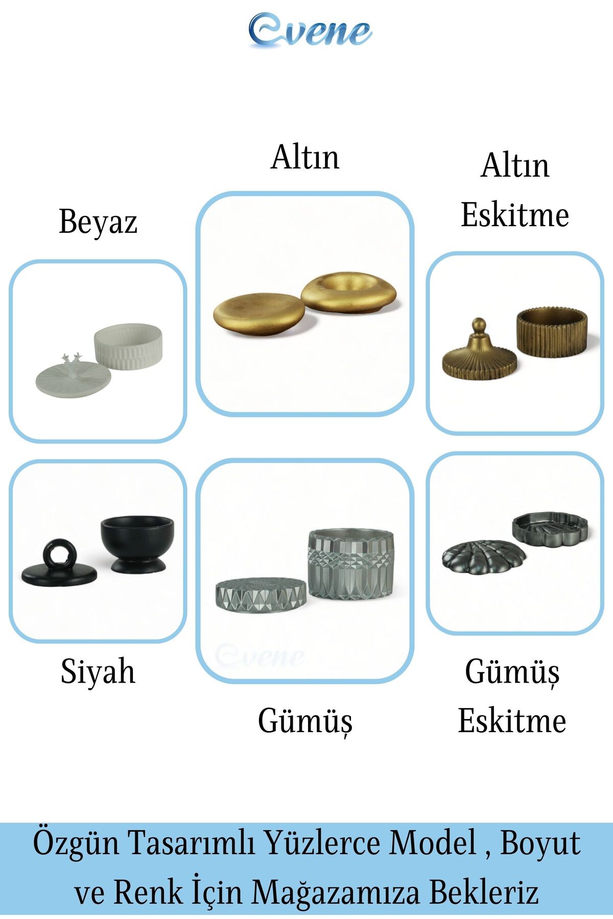 Dekoratif Kapaklı Kutu Çok Amaçlı Kutu Takı Kutusu Model 18