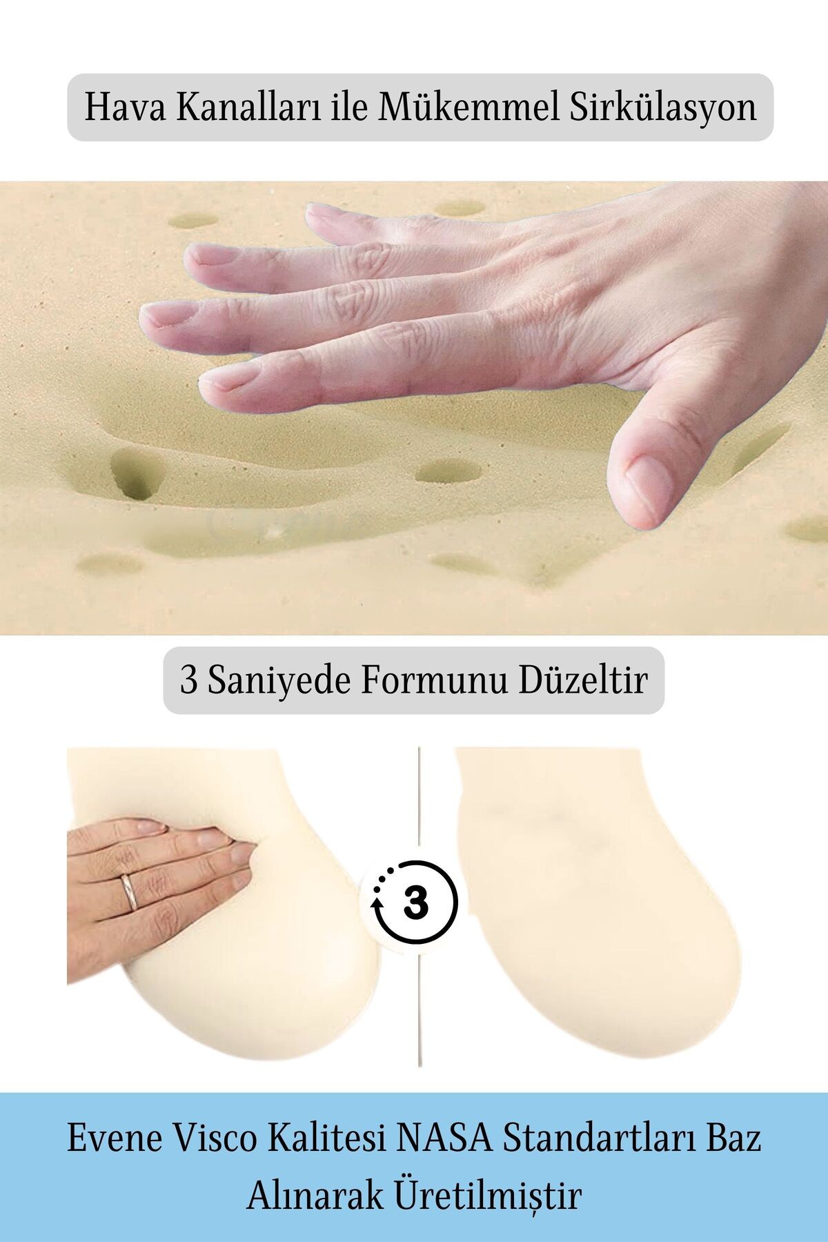 Seyahat Boyun Yastığı Yolculuk Yastığı Visco Seyahat Yastığı Uçak Yastığı Uyku Yastığı Model 4