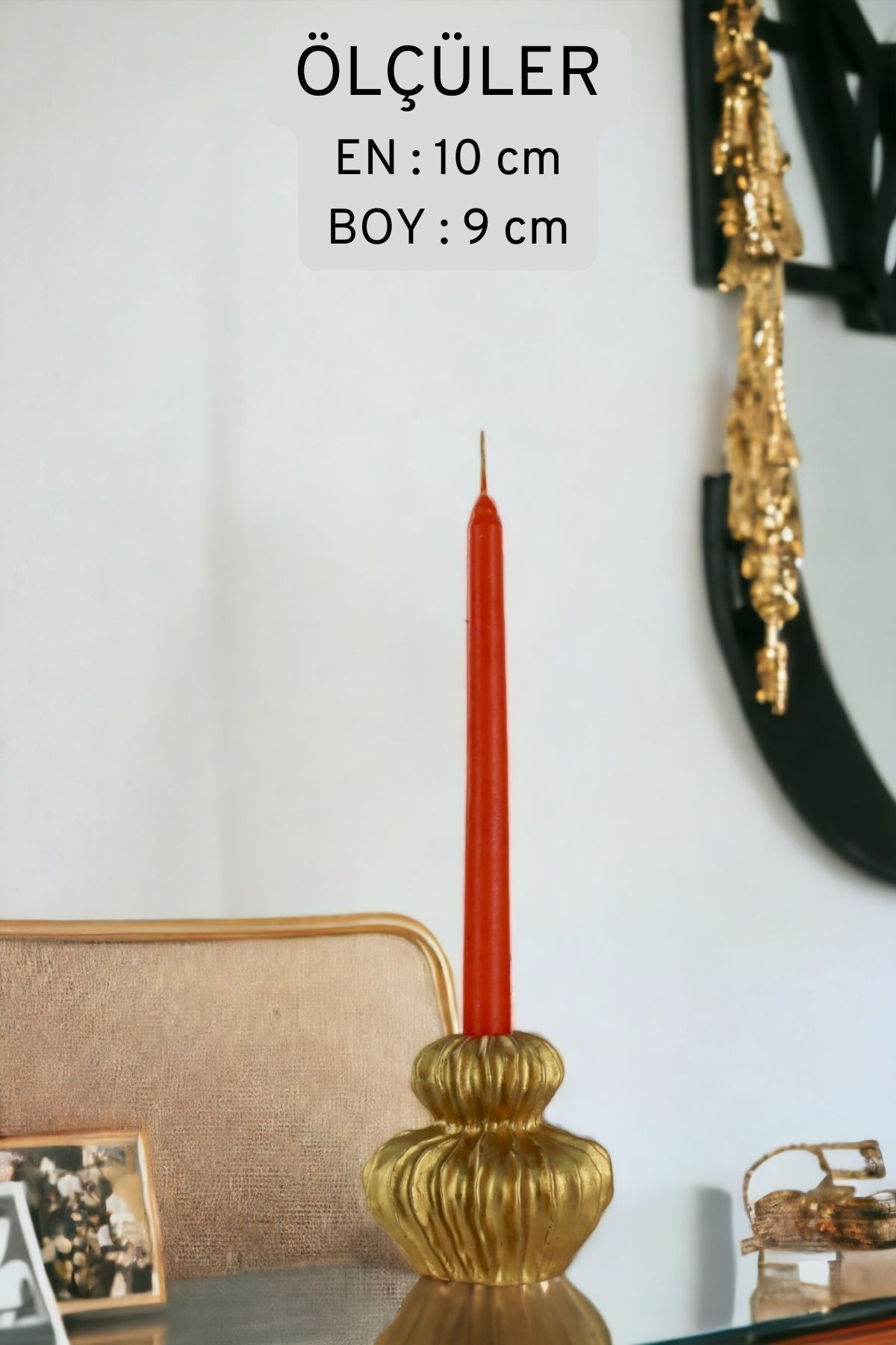Şamdan Mumluk Dekoratif Mumluk Tealight Mumluk Model 19 İkili Mumluk