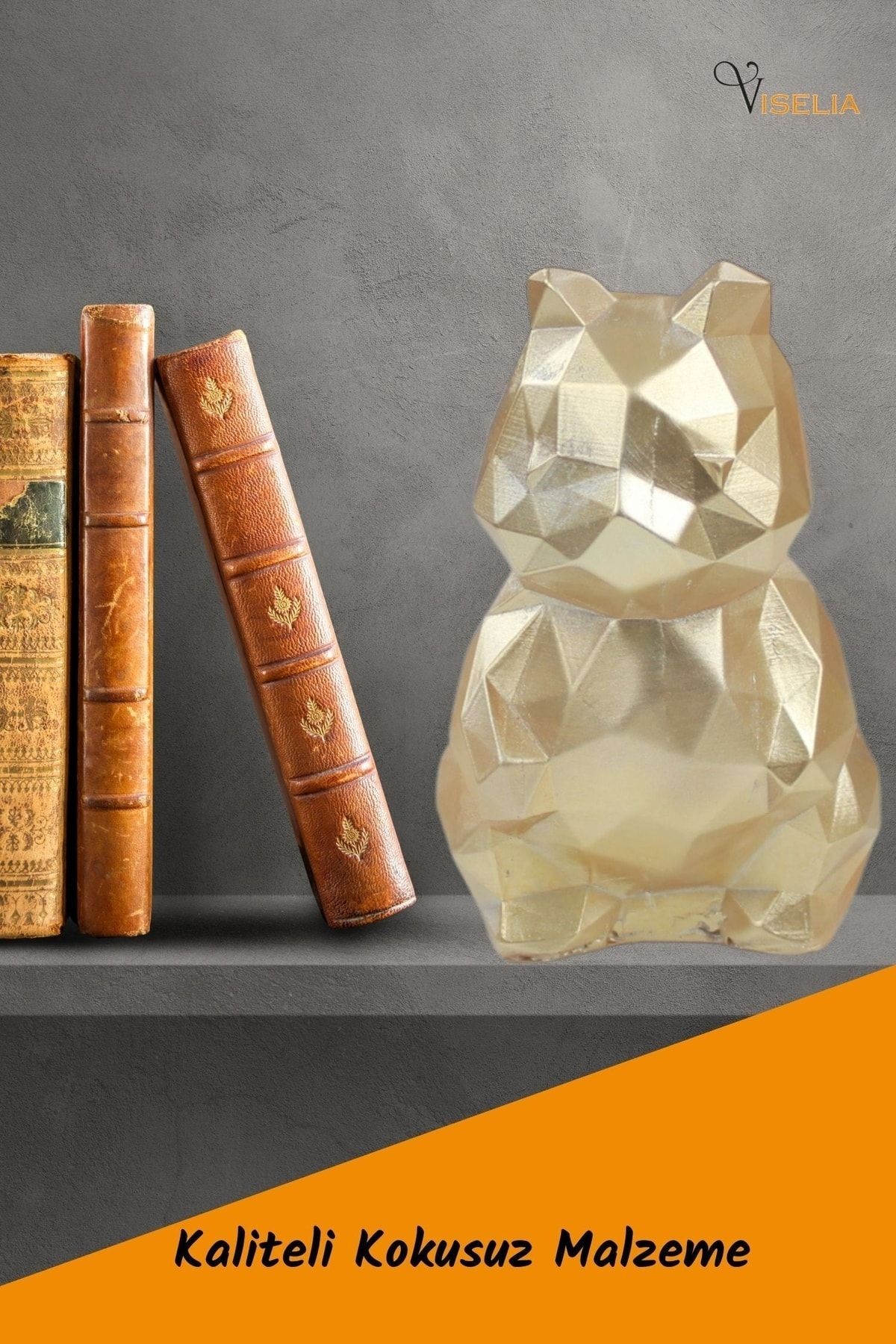 Dekoratif Sincap Biblo Heykel El Yapımı Sevimli Hediyelik Süs Eşyası Poly Model Tasarım Ürünü