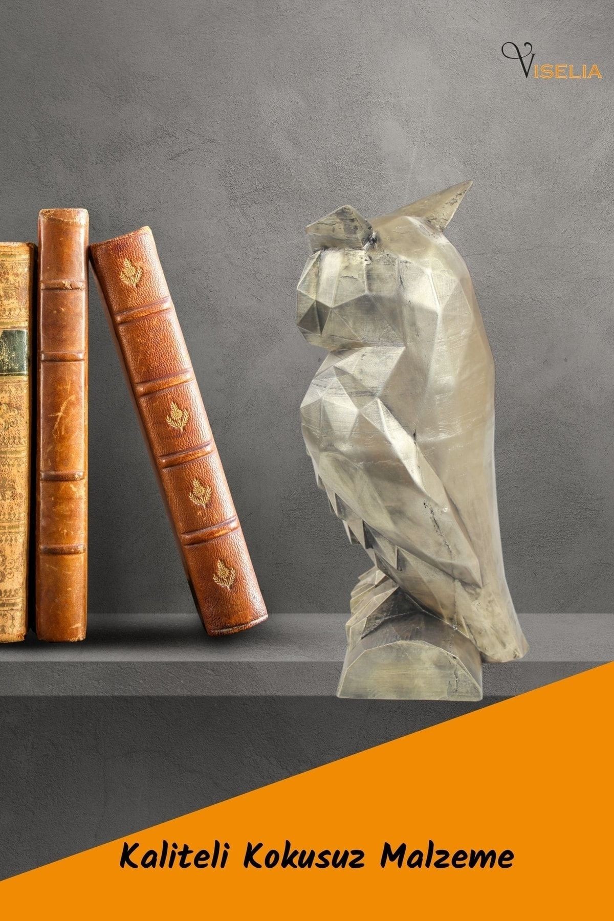 Dekoratif Baykuş Biblo Heykel El Yapımı Hediyelik Süs Eşyası Poly Model Tasarım Ürünü