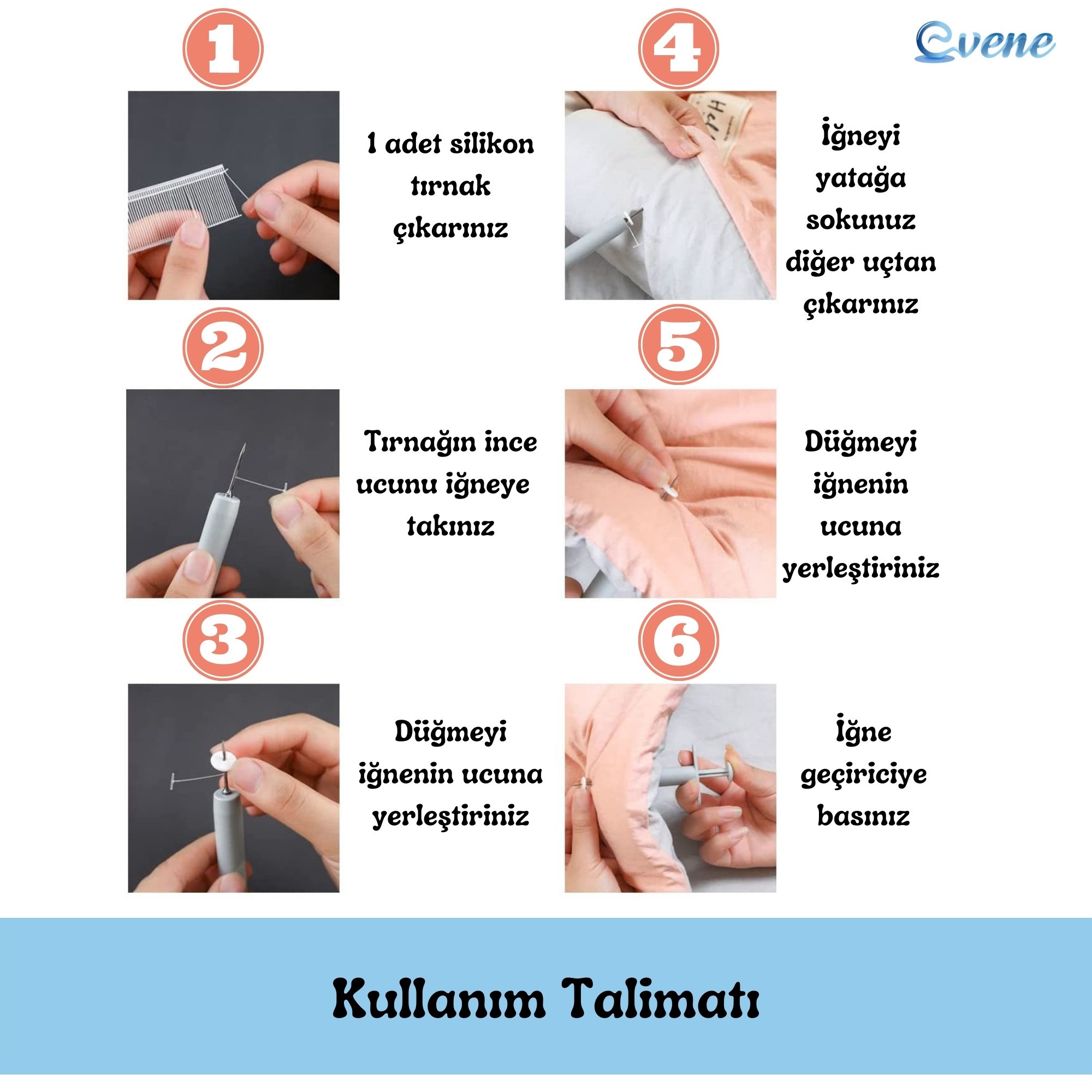 Nevresim Tokası Kılçık Makinesi Yorgan Tutucu Kırlent Düğmesi