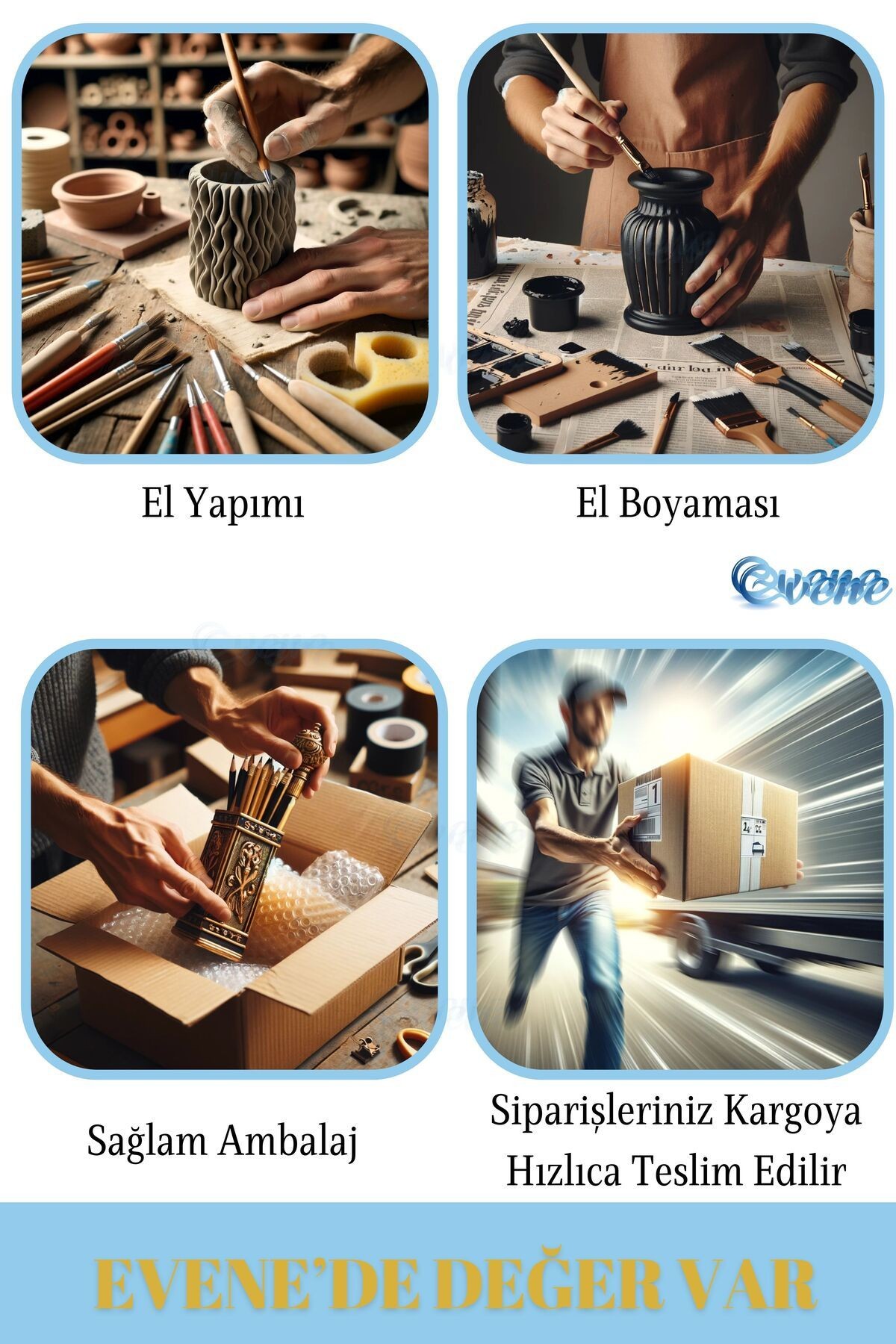Kalemlik Gümüş Eskitme Renk Masa Kalemliği Organizer Kalemlik Model 7