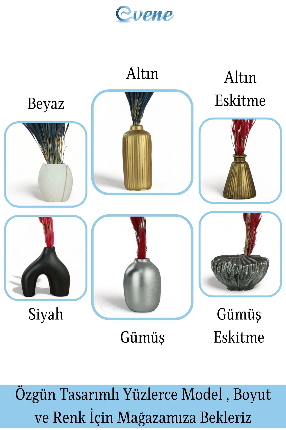 Vazo Küçük Vazo Masa Üstü Vazo Ev Dekorasyon Vazo Model 22