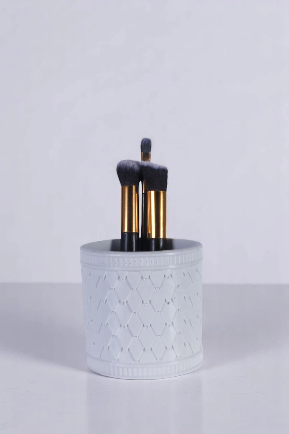 Makyaj Organizeri Makyaj Fırçalığı Makyaj Organizer Düzenleyici Beyaz Renk Model 87 image