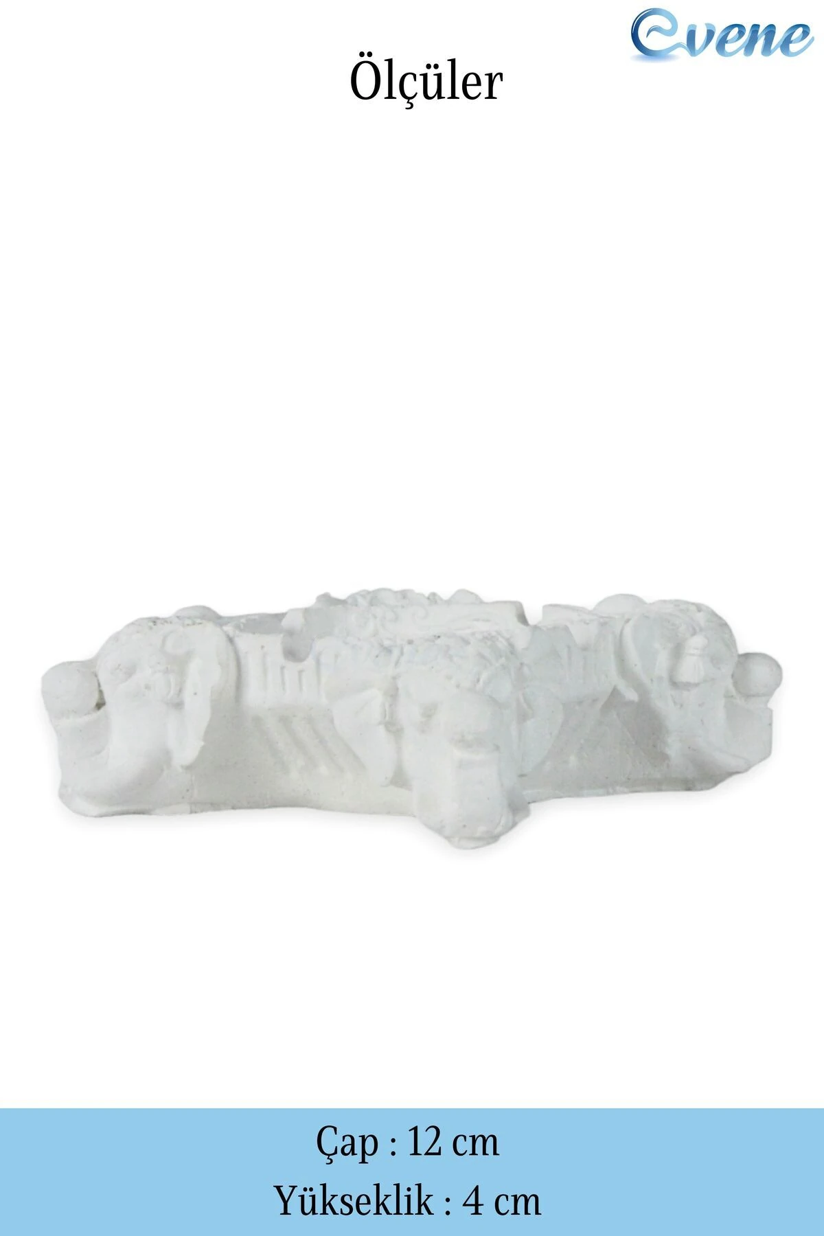 Küllük Beyaz Kül Tablası Dekoratif Küllük 2 Adet Model 6