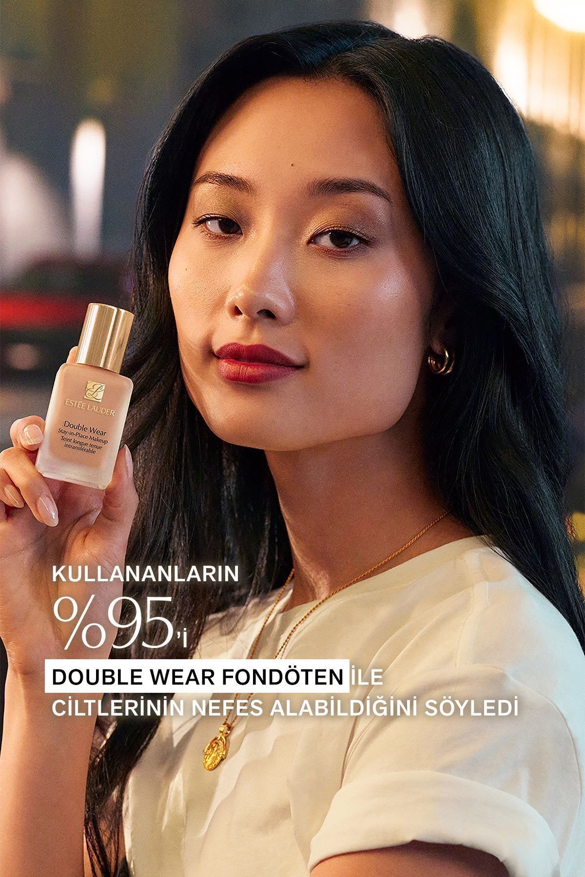 Doğal Ve Mat Bitişli - Double Wear Stay-in-place Fondöten Spf 10 ( 3w1 Tawny ) - 30 ml