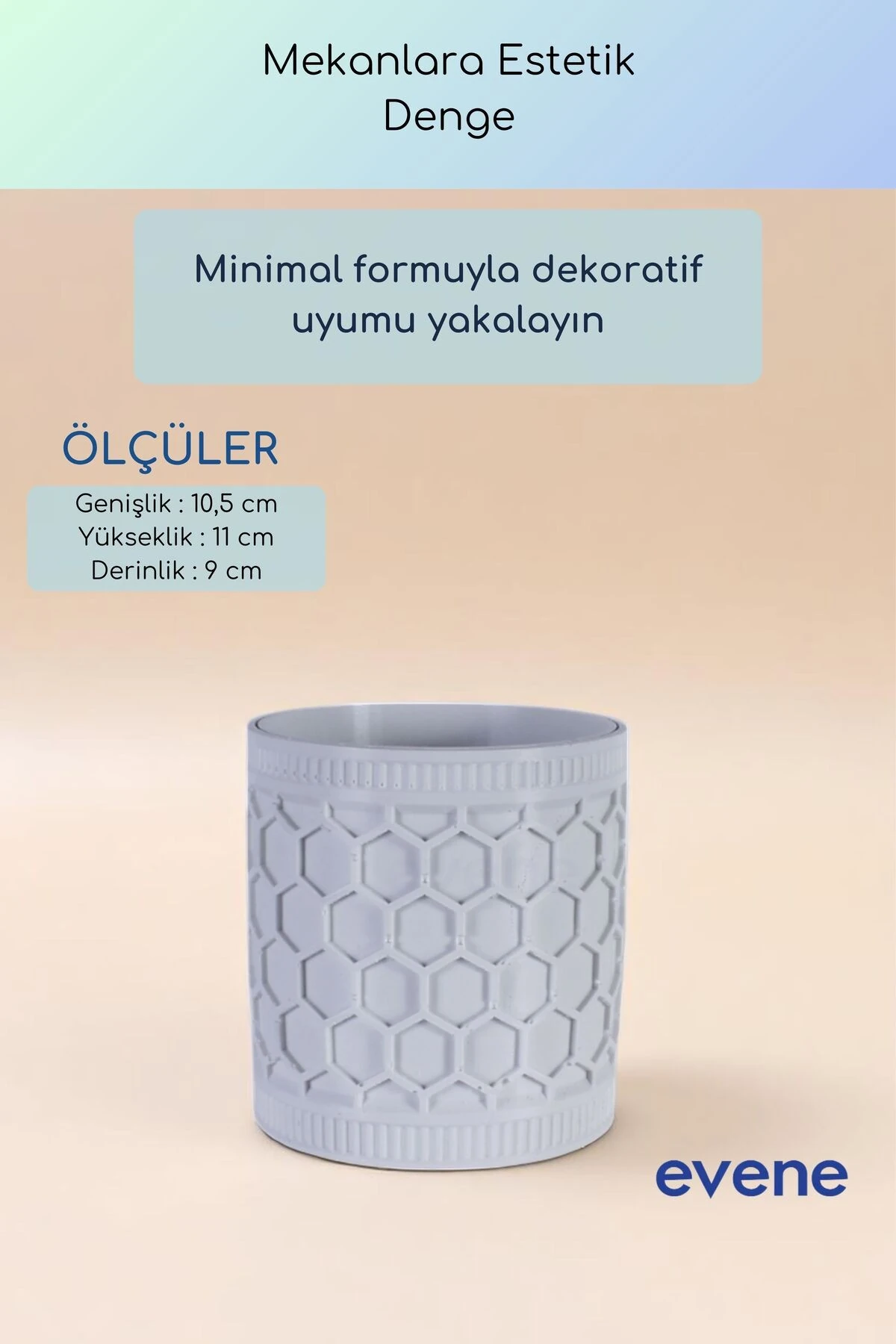 Vazo Küçük Vazo Masa Üstü Vazo Ev Dekorasyon Vazo Beyaz Renk Model 81