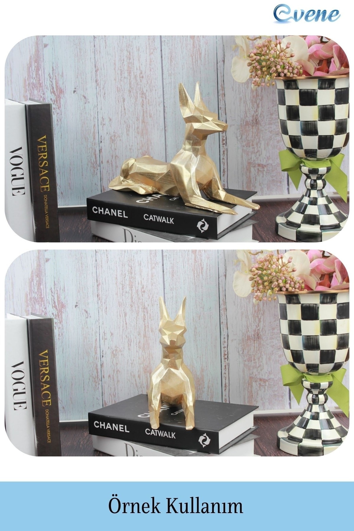 Dekoratif Köpek Biblo Heykel El Yapımı Doberman Hediyelik Süs Eşyası Poly Model Tasarım Ürünü