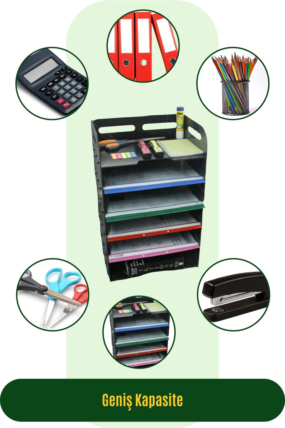Masa Düzenleyici Organizer Evrak Rafı Masaüstü Organizer Model 5