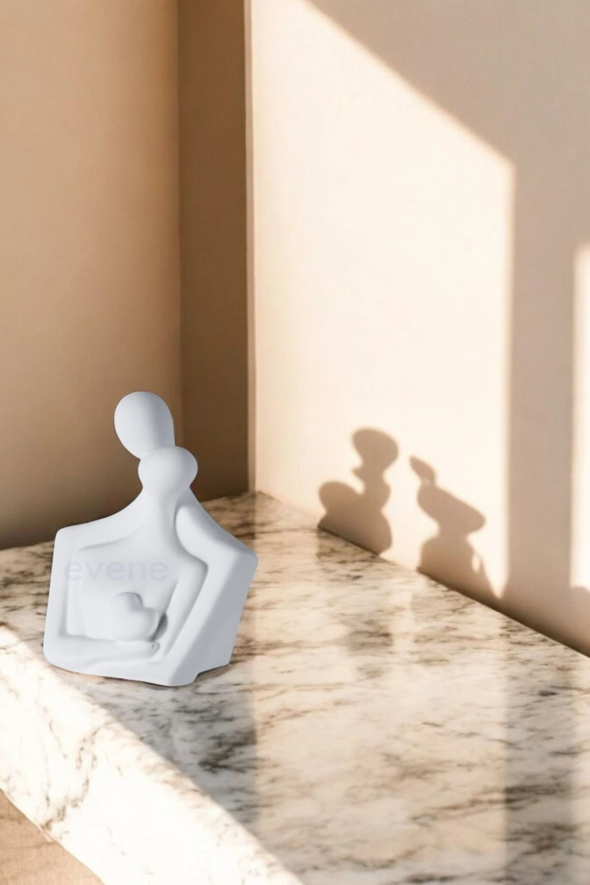 Dekoratif Obje Biblo Ev Dekorasyon Heykel Salon Masa Üstü Süs Eşyası Beyaz Model 47 image