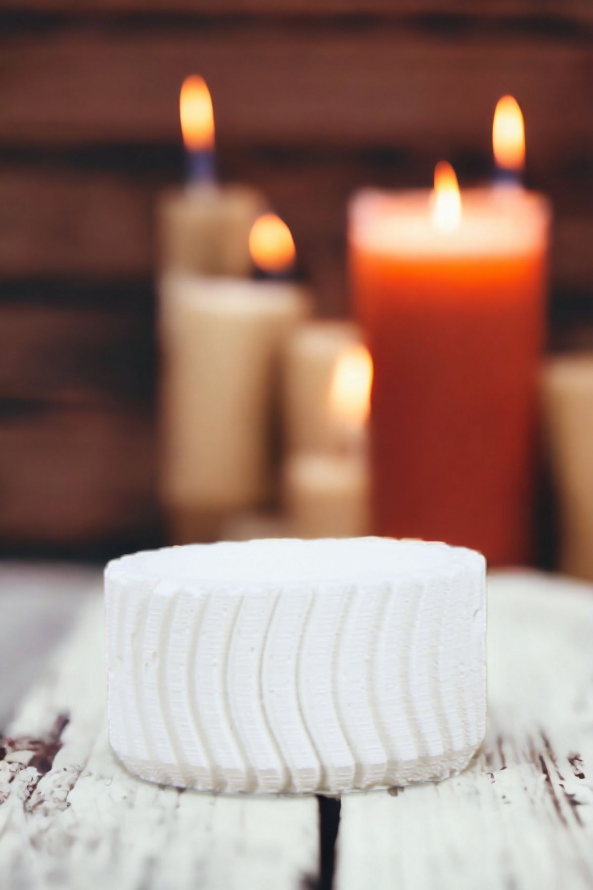 Şamdan Mumluk Dekoratif Mumluk Beyaz Renk Tealight Mumluk Model 26