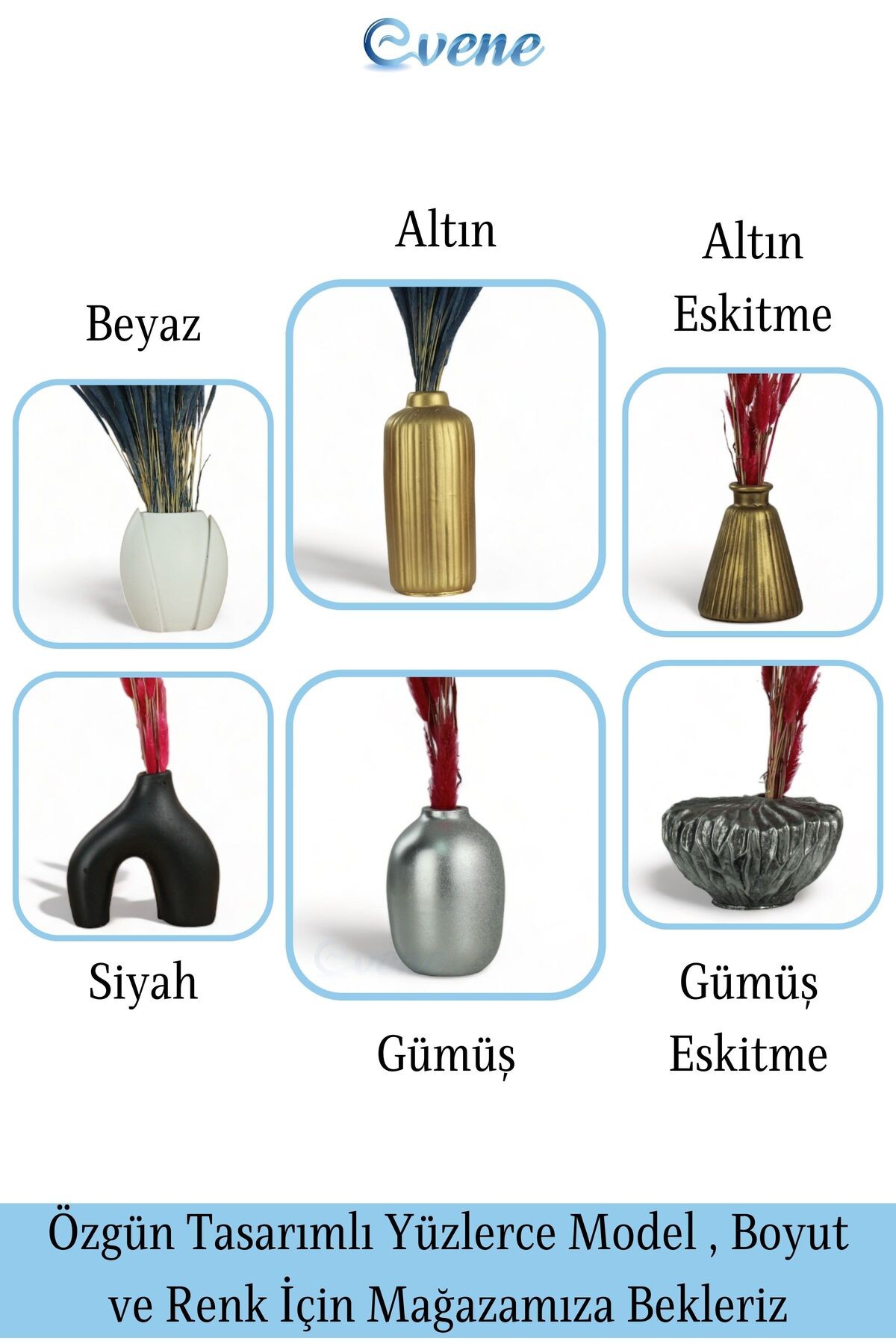 Vazo Küçük Vazo Masa Üstü Vazo Ev Dekorasyon Vazo Model 1