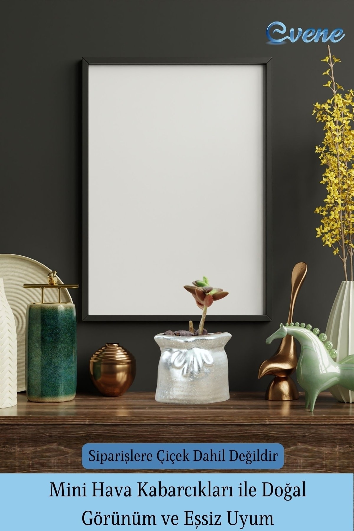 Mini Çiçek Saksı Küçük Sukulent Gümüş Kaktüs Saksısı 3'lü Set Kese Model