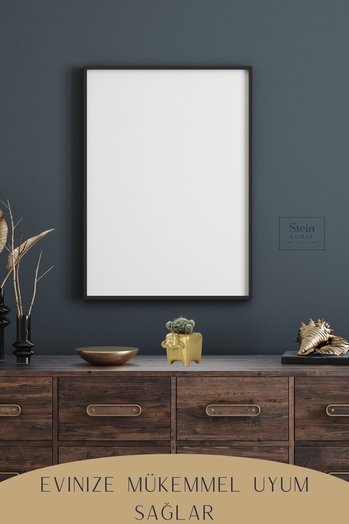 Dekoratif Saksı Minik Kaktüs Saksısı Altın Renk 1 Adet Mini Inek Model