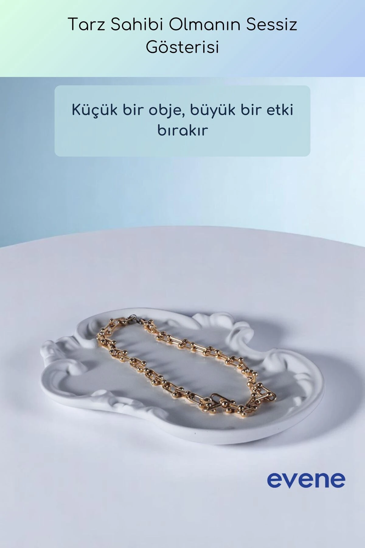 Takı Organizer Makyaj Düzenleyici Kozmetik Organizer Dekoratif Tabak Beyaz Renk Model 31