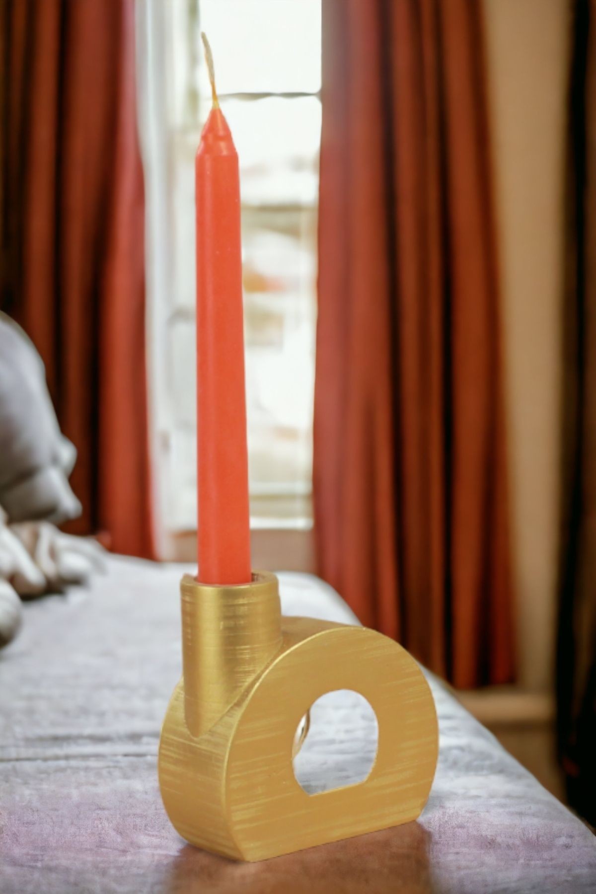 Şamdan Mumluk Altın Tealight ve Şamdan Mum Uyumlu Model 9