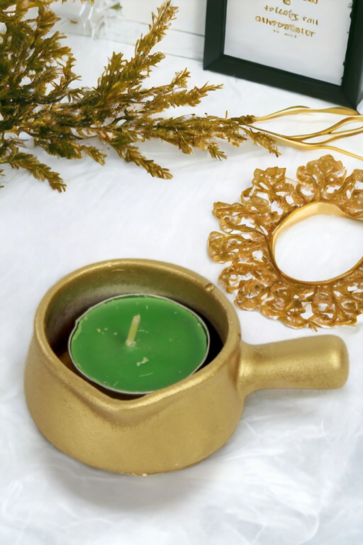 Şamdan Mumluk Dekoratif Mumluk Tealight Mumluk Model 24