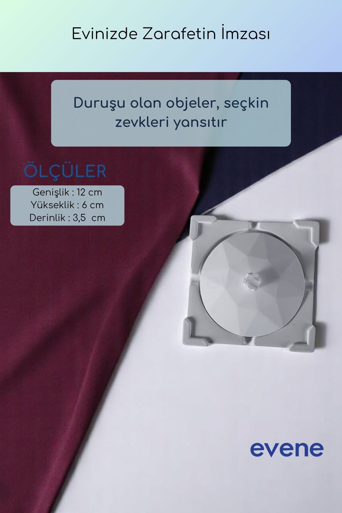 Küllük Altın Eskitme Renk Kül Tablası Dekoratif Küllük Model 11
