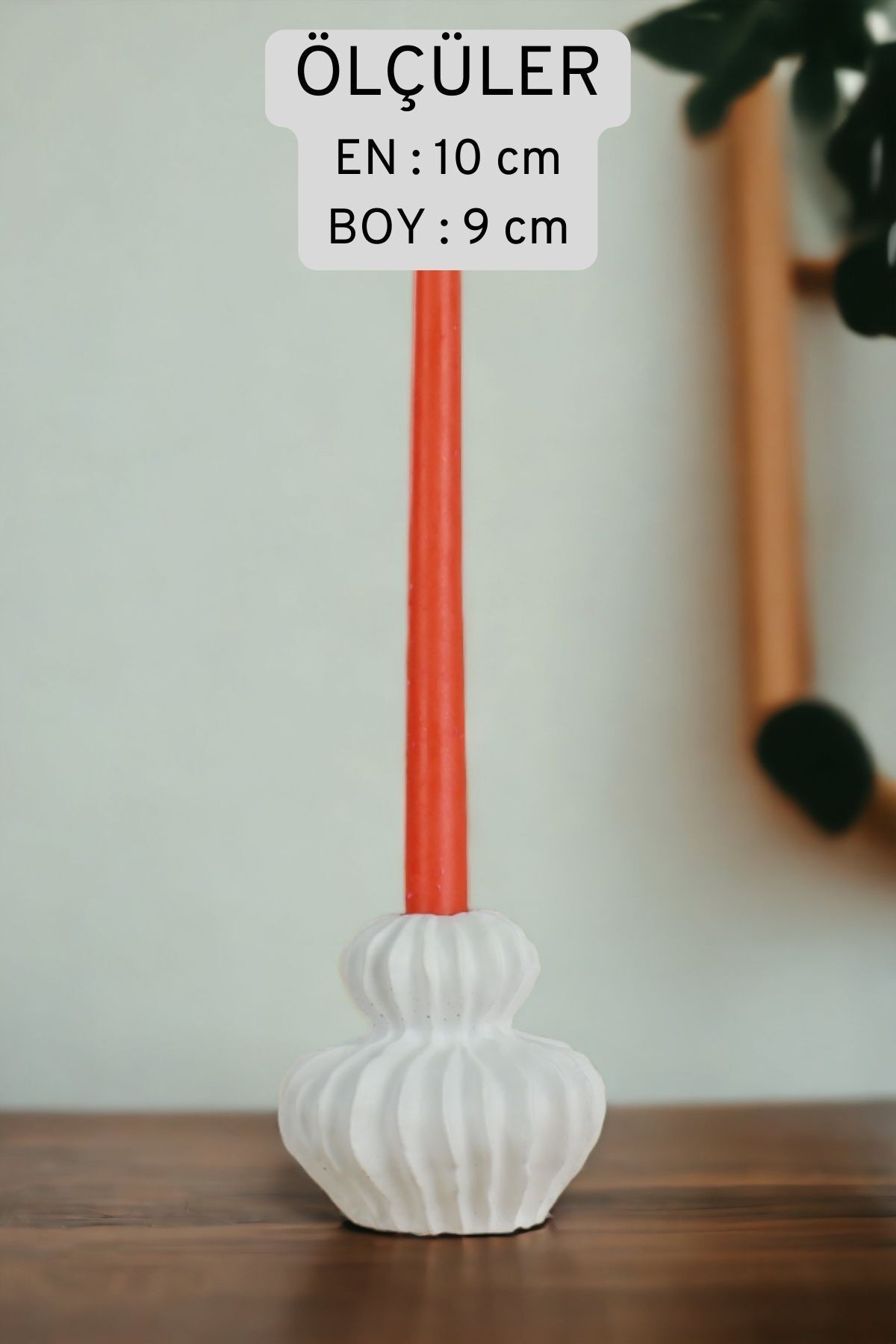 Şamdan Mumluk Dekoratif Mumluk Beyaz Renk Tealight Mumluk Model 19