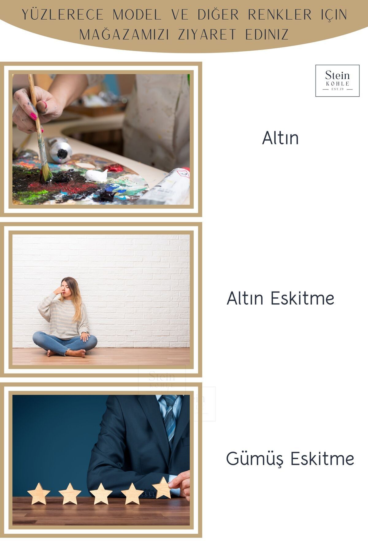 Çiçek Saksısı Dekoratif Kaktüs Saksı 1 Adet Altın Renk Uygulamalı Model 2