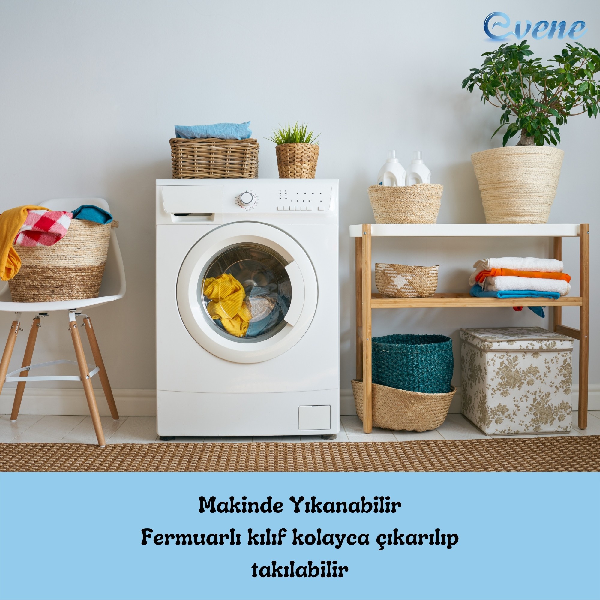 Yastık Kılıfı Örme Kumaş Bambu Desen 50x70 Terletmeyen Minder Yastık Yüzü